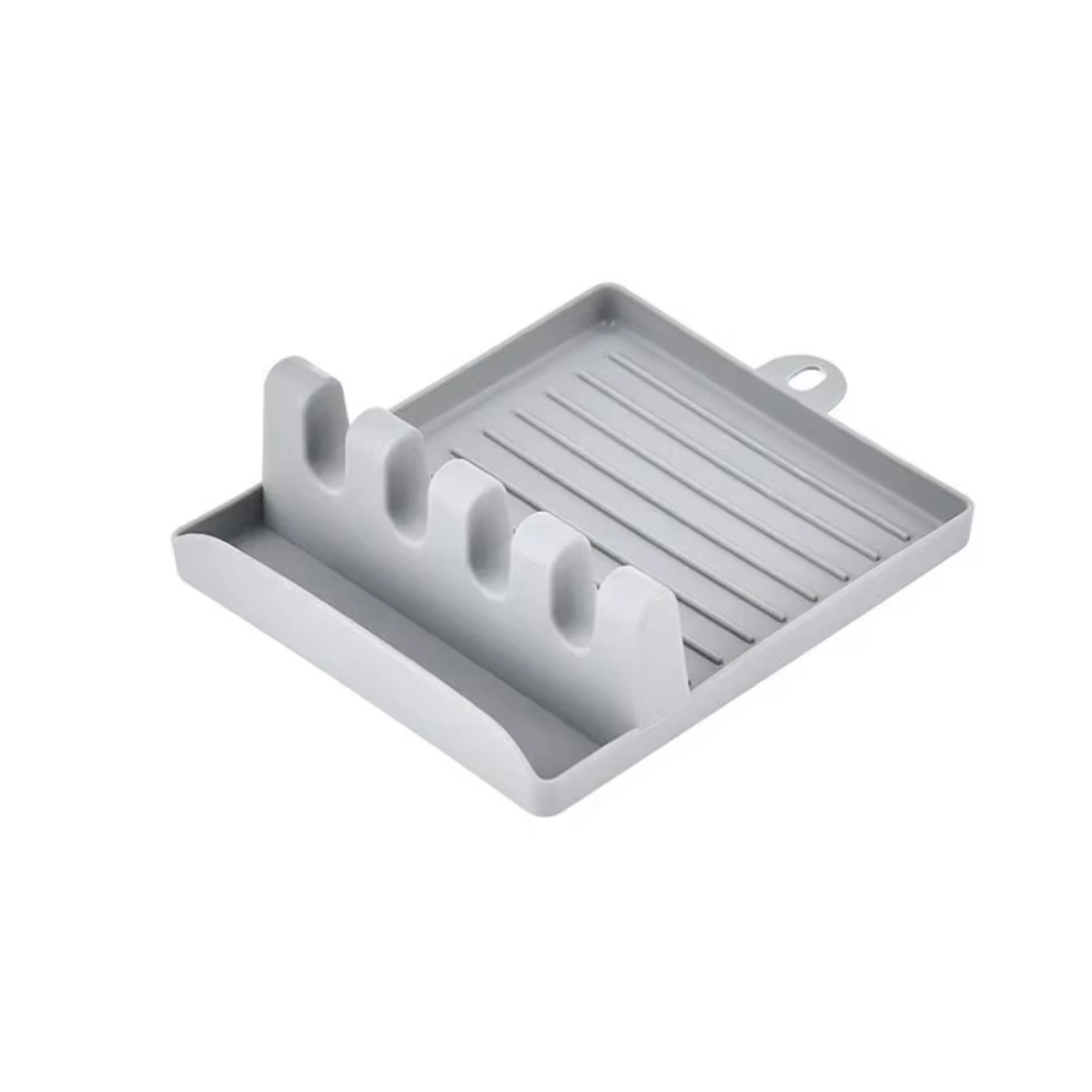 Kitchen Spoon Rest and Pot Lid Holder Countertop Utensil Rack – view 7