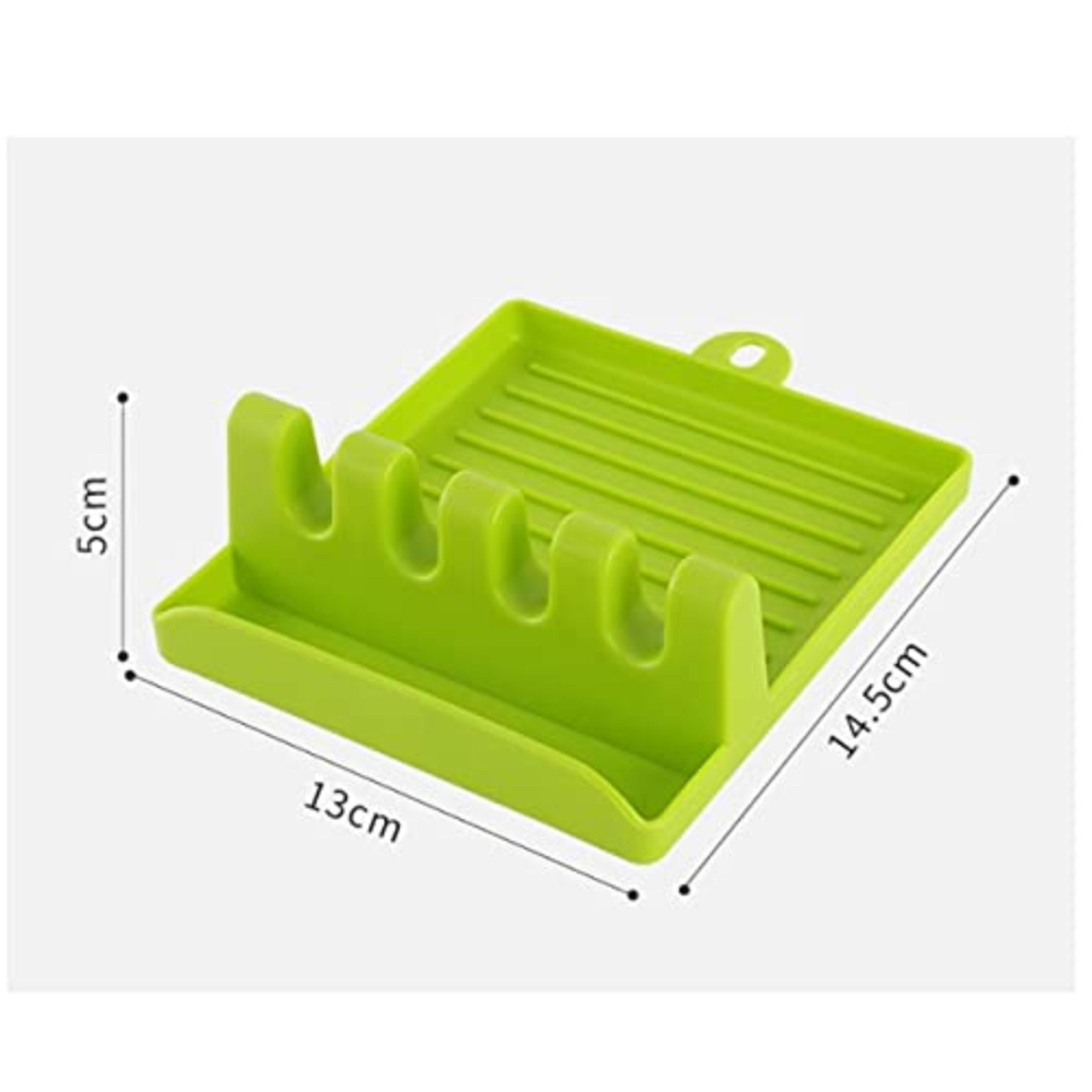 Kitchen Spoon Rest and Pot Lid Holder Countertop Utensil Rack – view 6