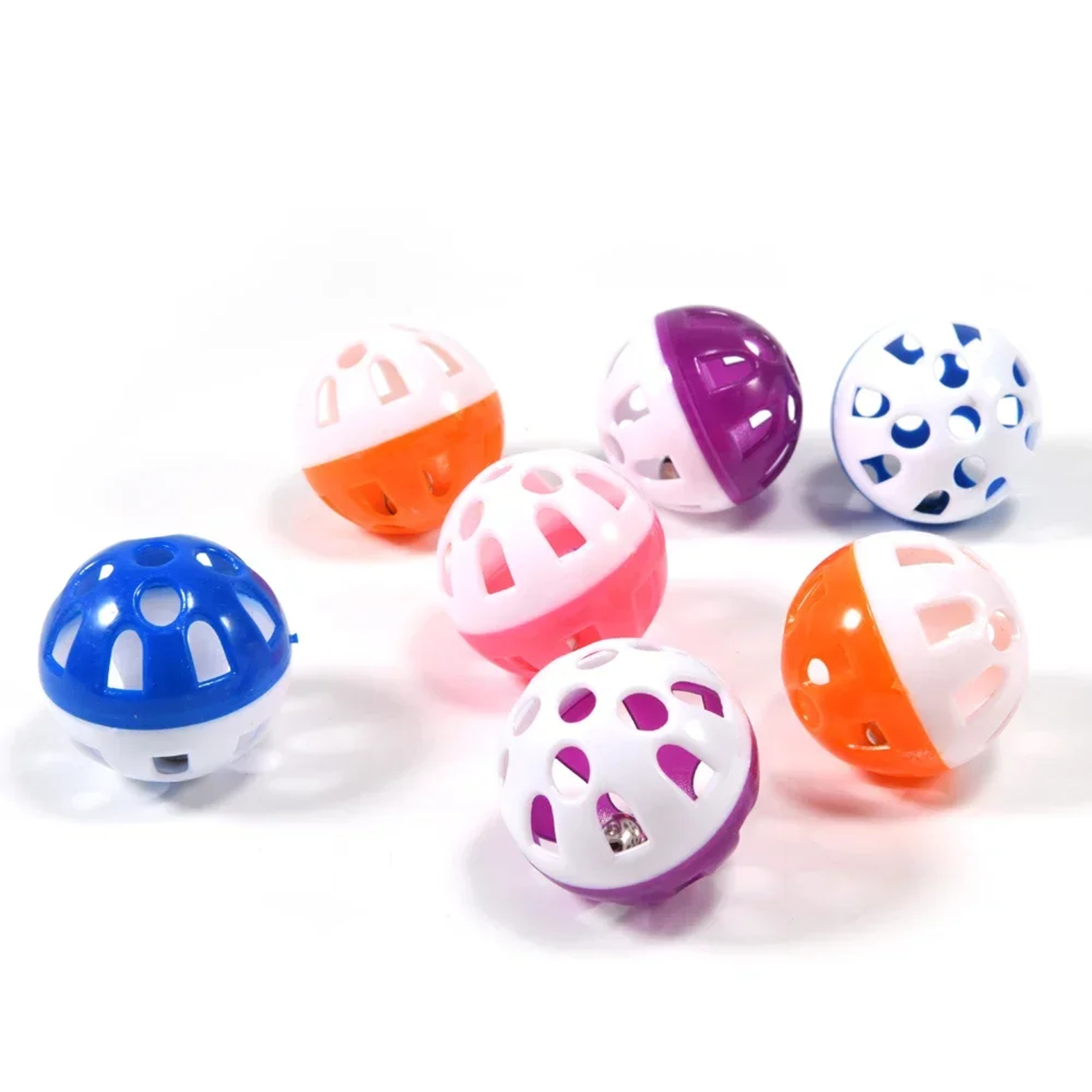 Piece Colorful Rolling Bell Ball Bird Toys for Parakeets and Parrots – view 3