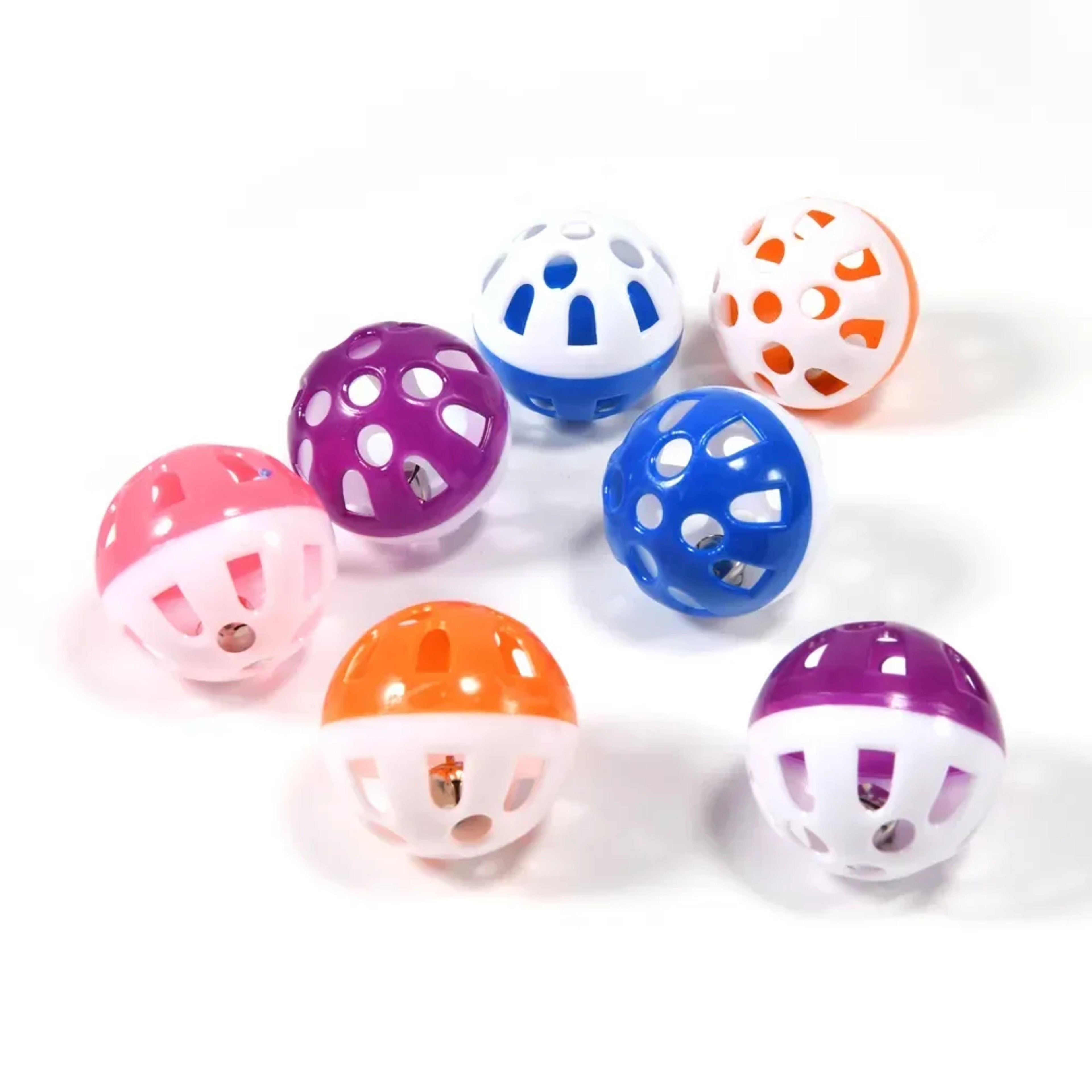 Piece Colorful Rolling Bell Ball Bird Toys for Parakeets and Parrots – view 4