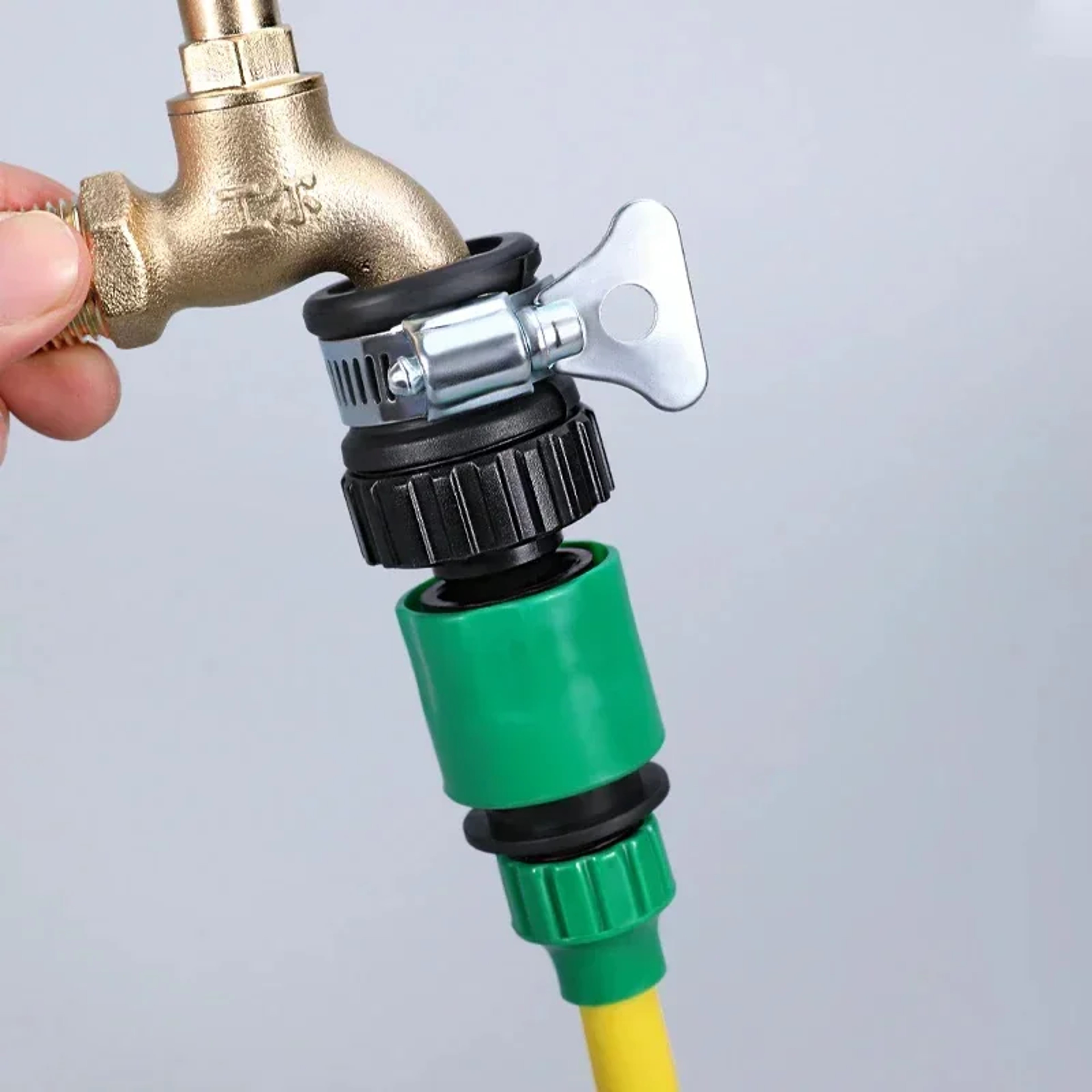 Piece Universal Plastic Faucet Adapter Quick Connect Garden Hose Fittings – view 3