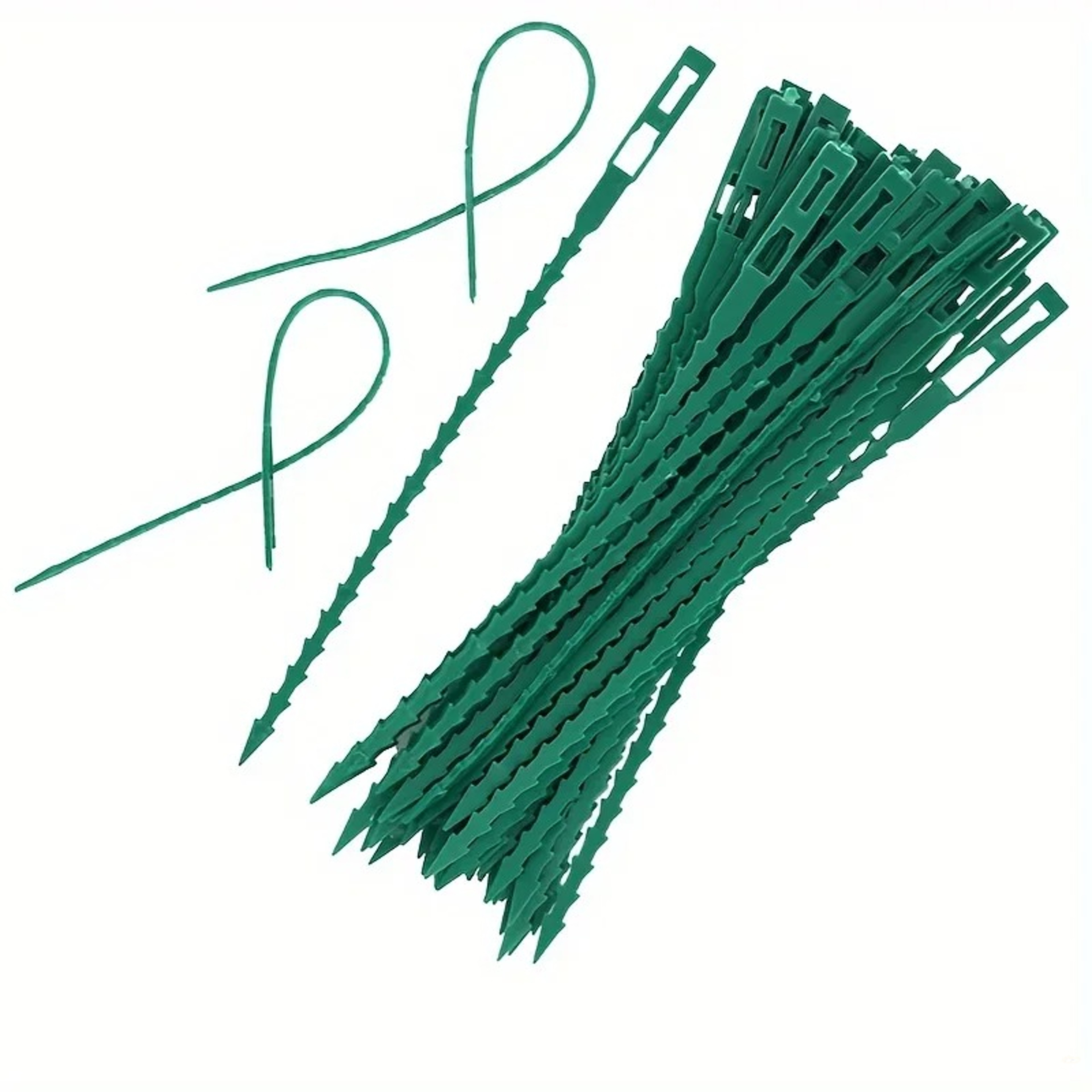 Pack Adjustable Reusable Plastic Plant Ties for Garden Vines and Tomato Support – view 5