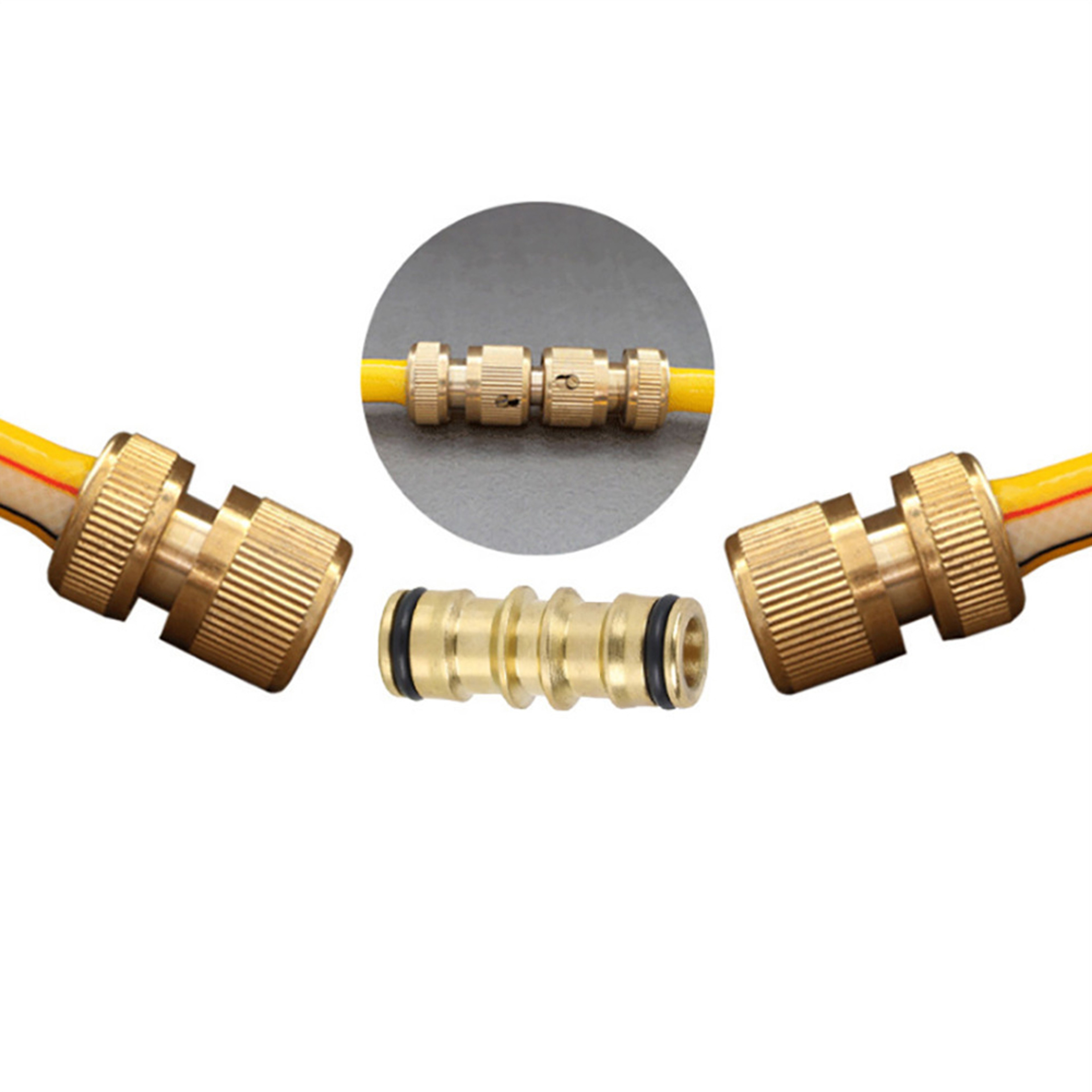 Way Garden Hose Connector Metal Female Coupler for Water Pipe Extension – view 5