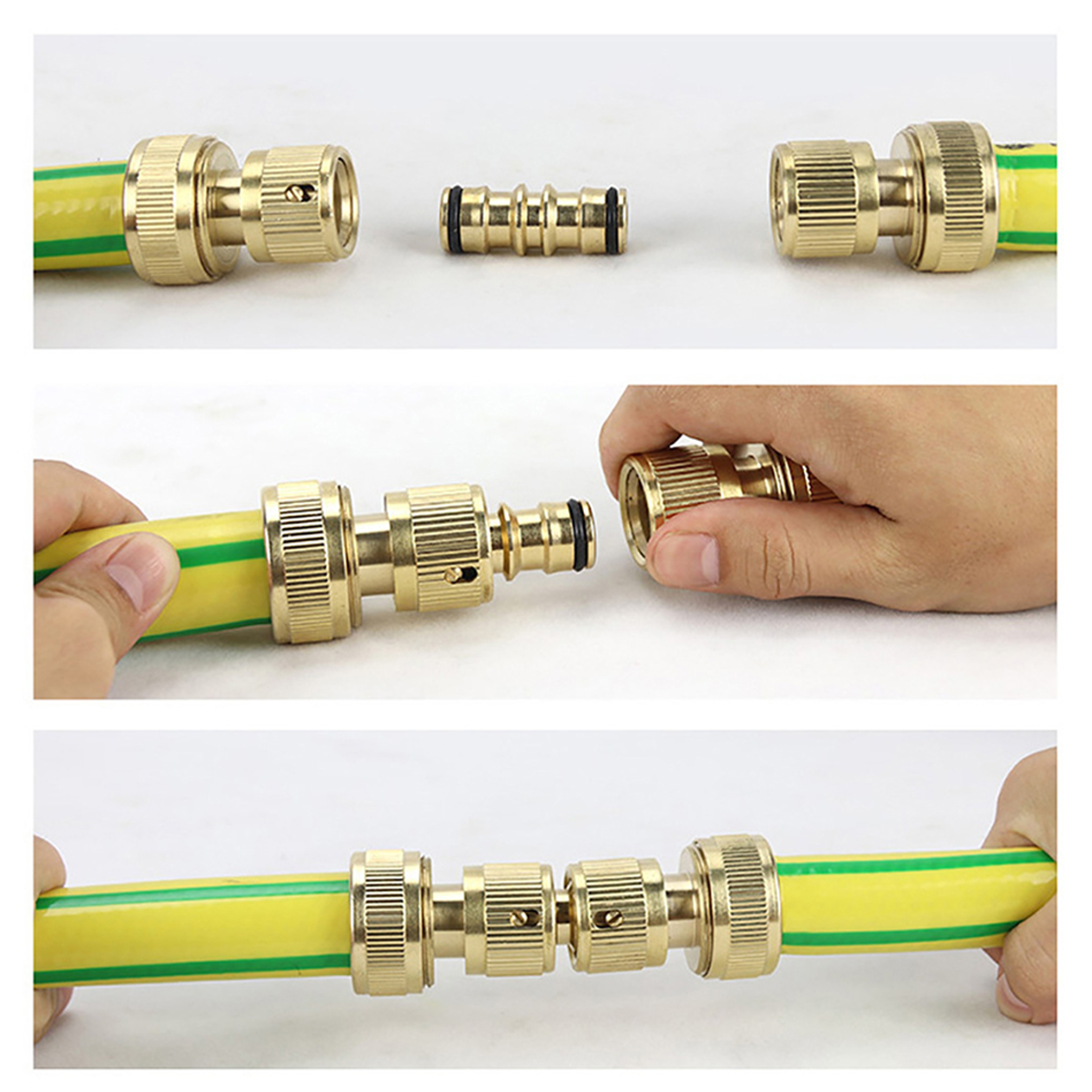 Way Garden Hose Connector Metal Female Coupler for Water Pipe Extension – view 6