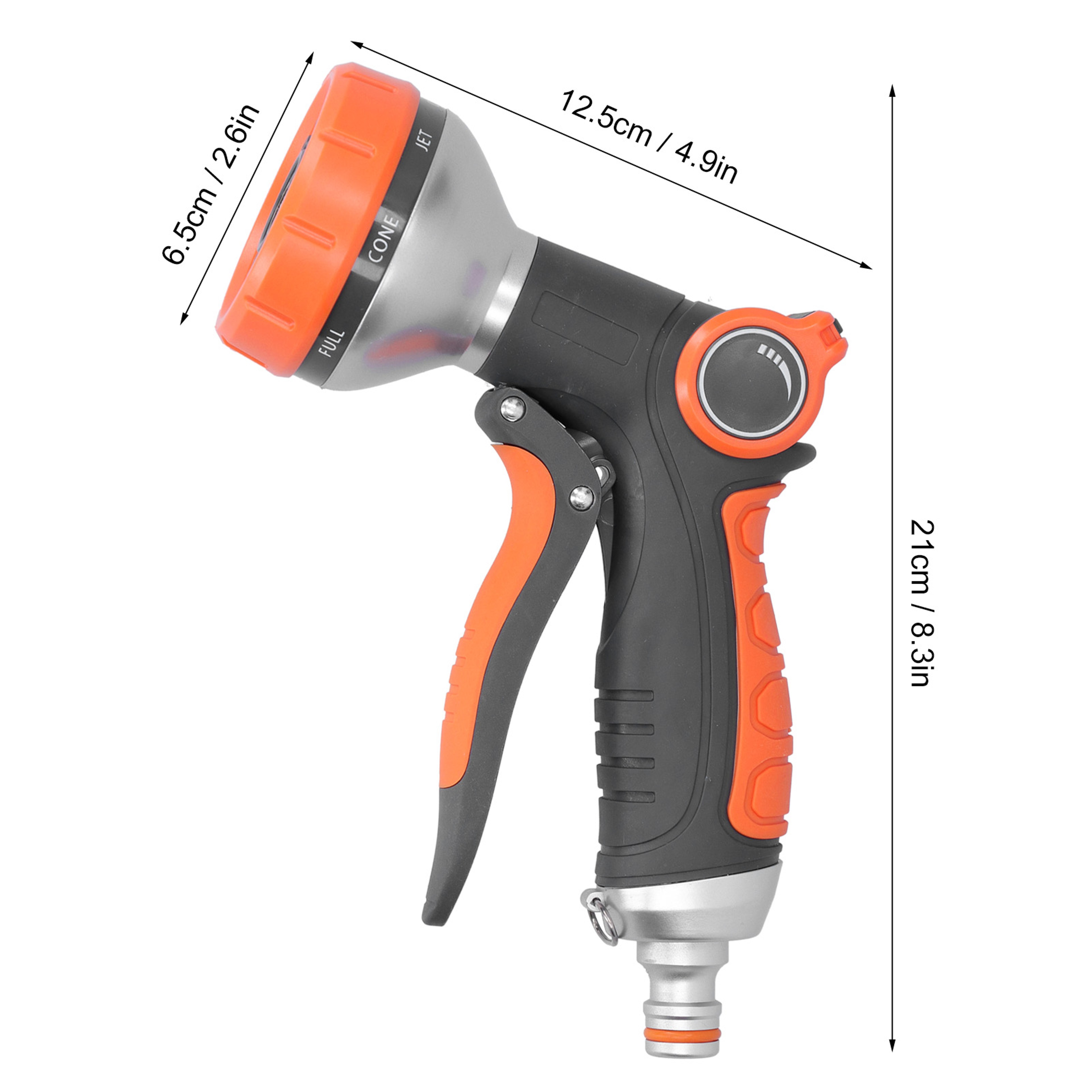 High Pressure Garden Hose Spray Nozzle Metal Water Sprayer for Lawn and Car Washing – view 4