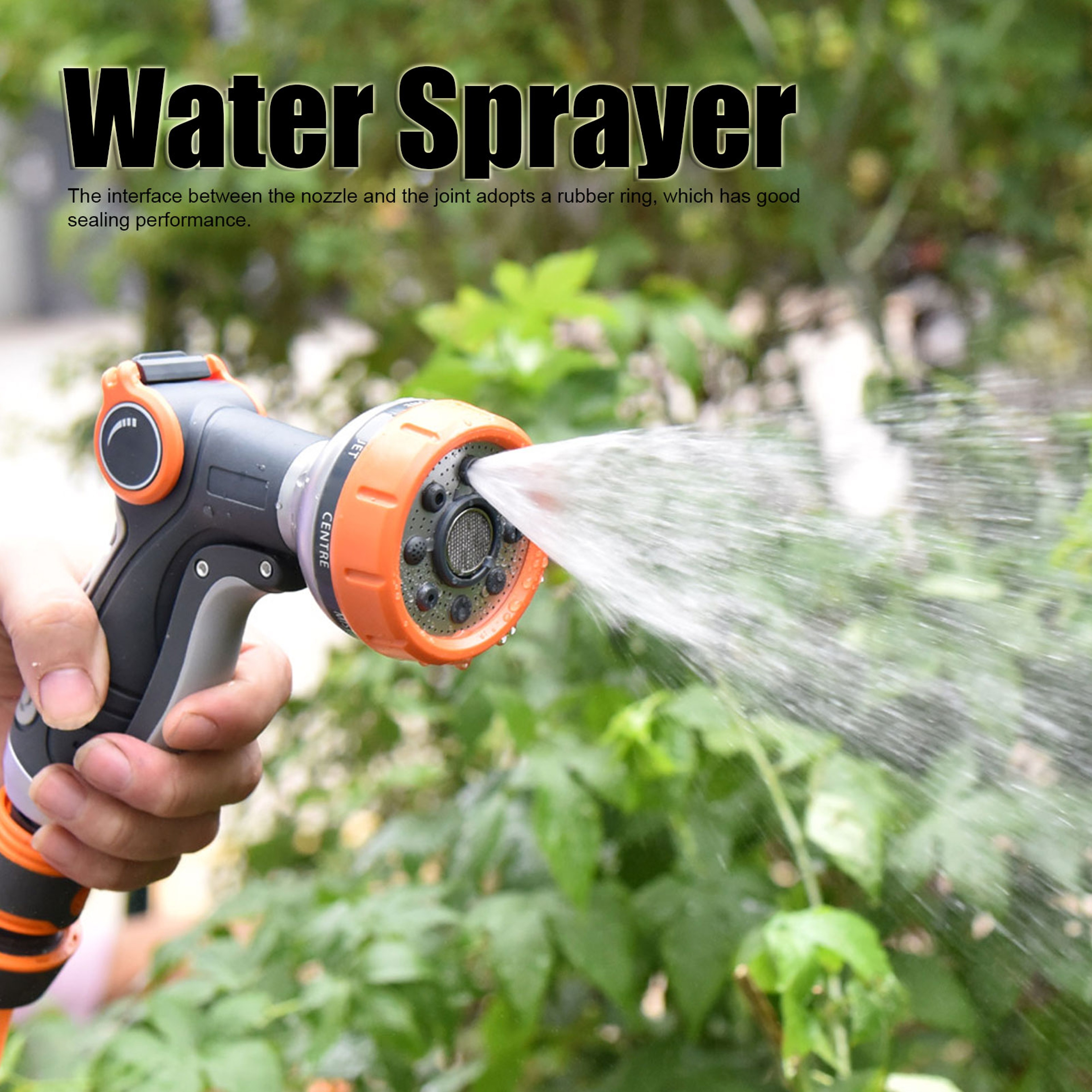 High Pressure Garden Hose Spray Nozzle Metal Water Sprayer for Lawn and Car Washing – view 6