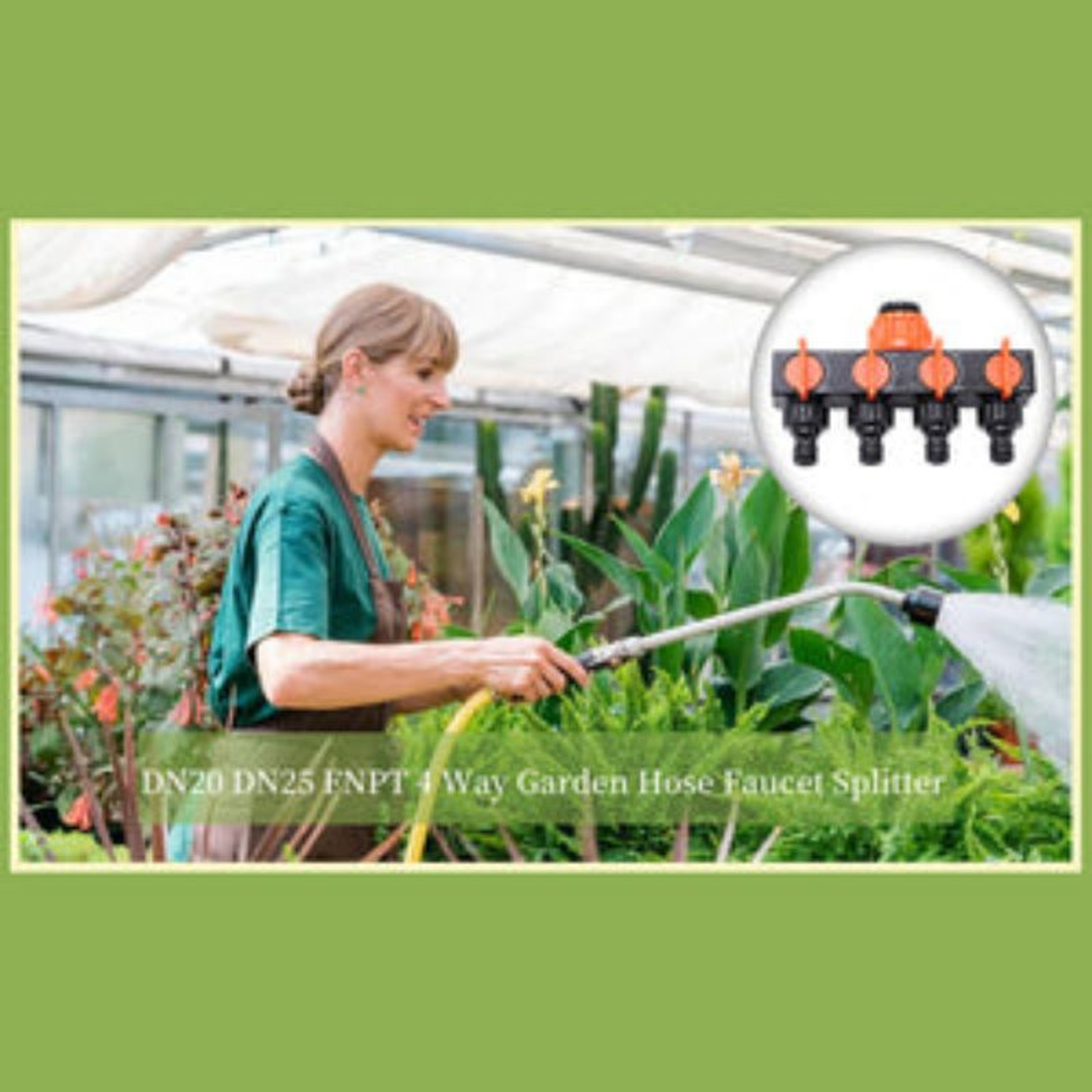 Way Garden Hose Splitter with Independent Flow Control Switches – view 5