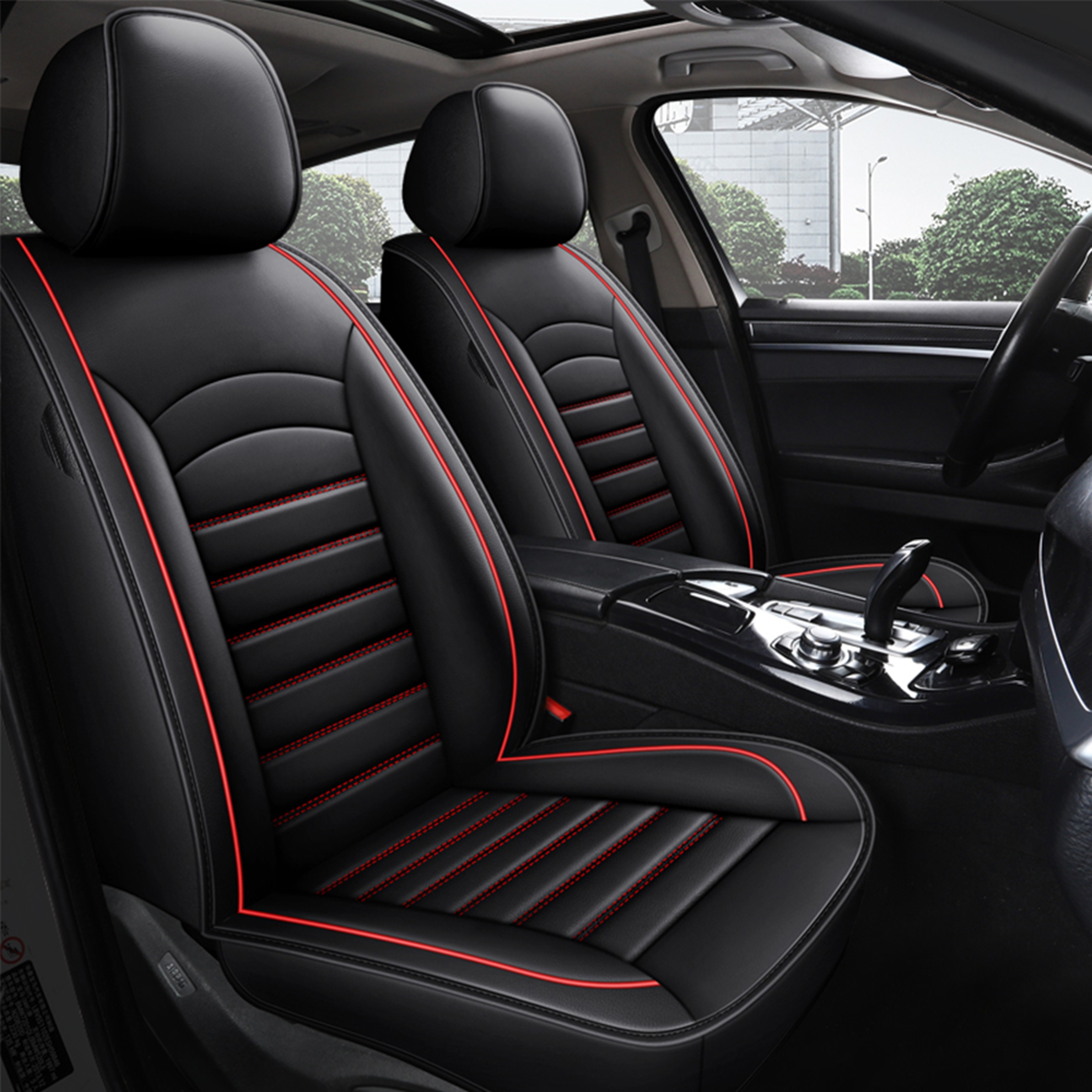 Universal Leather Car Seat Cover with Waterproof and Breathable Protection – view 2
