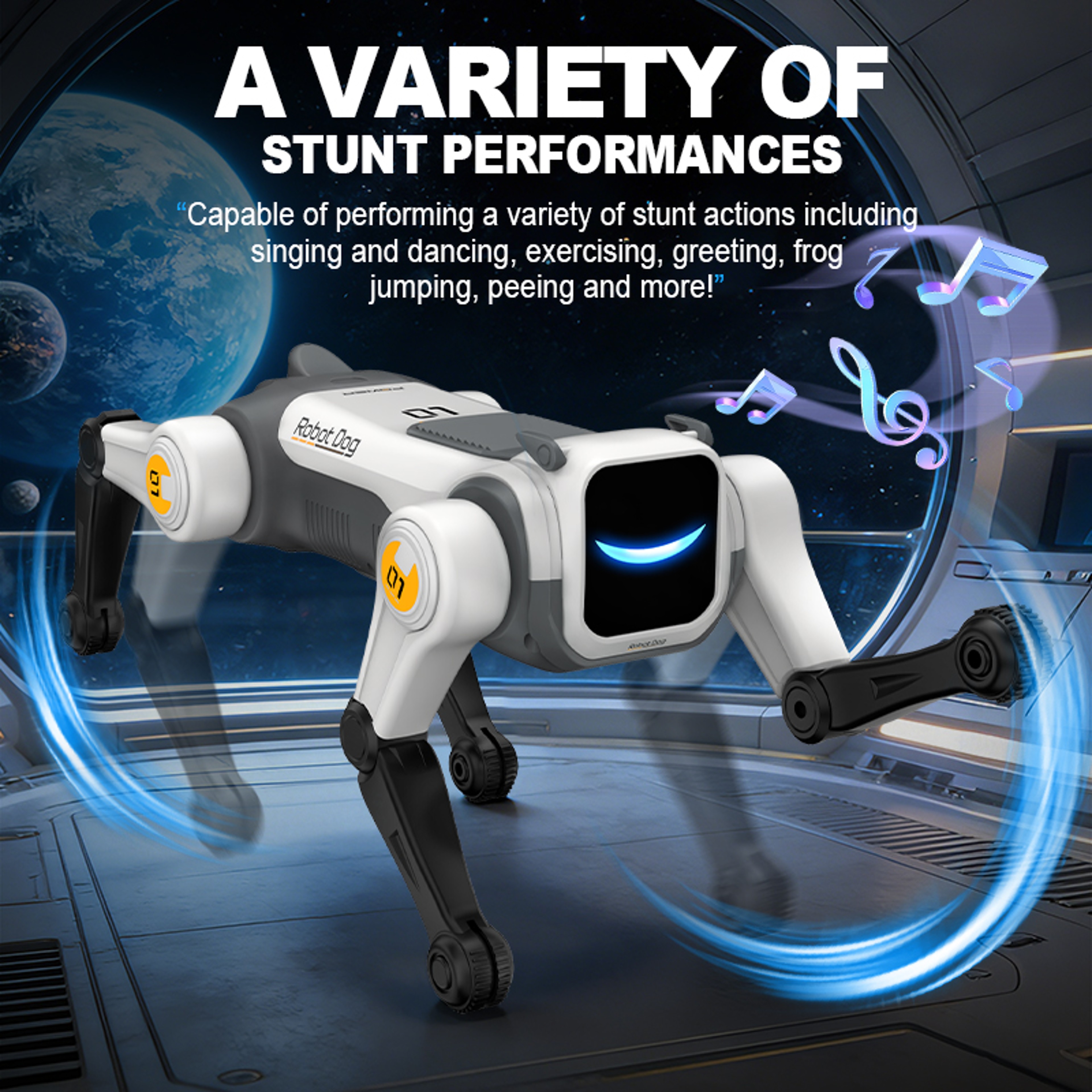 RC Robot Dog with Voice Commands and Programmable Singing Dancing Features – view 5