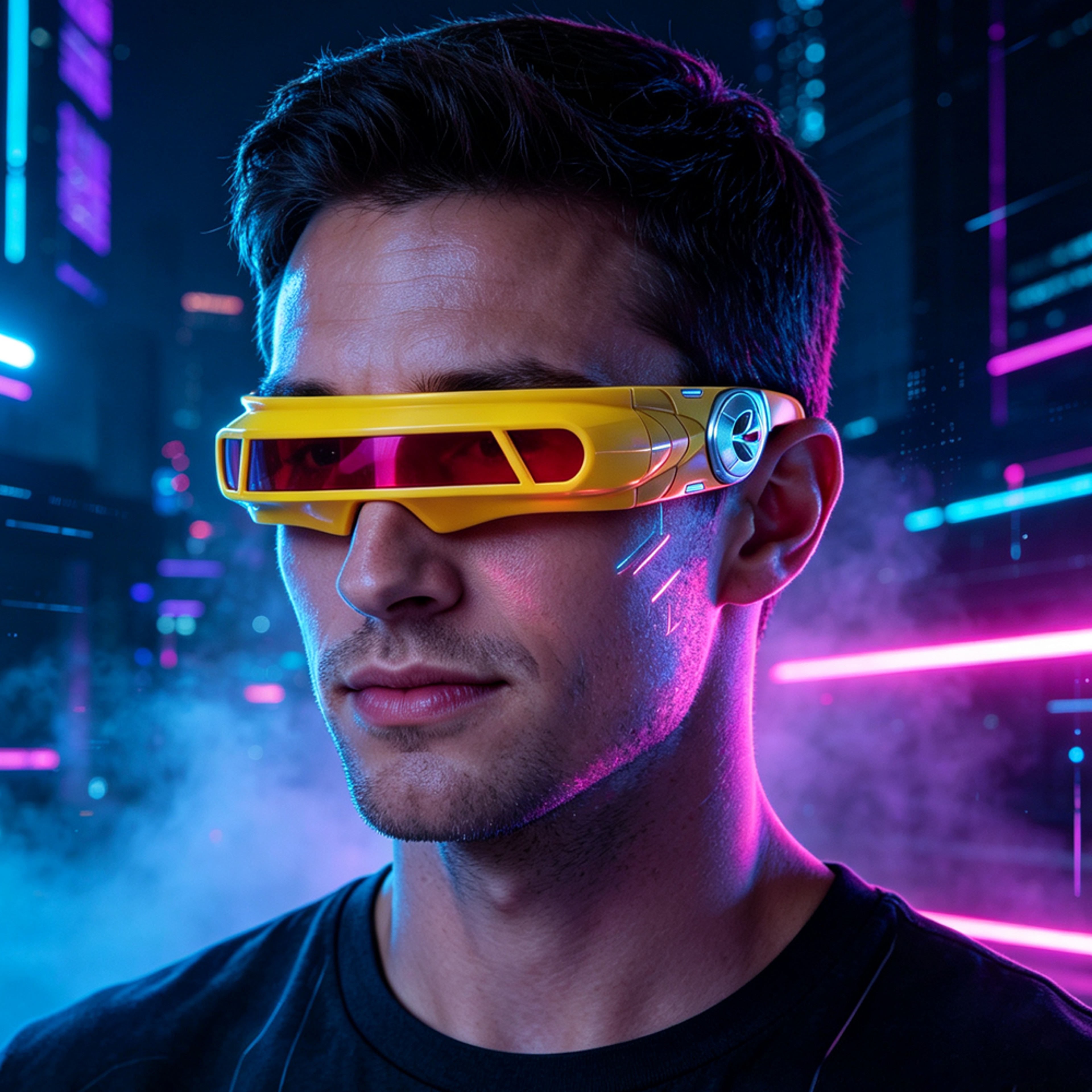 Cyclops Cosplay Glasses for Men Plastic Superhero Costume Eyewear – view 2