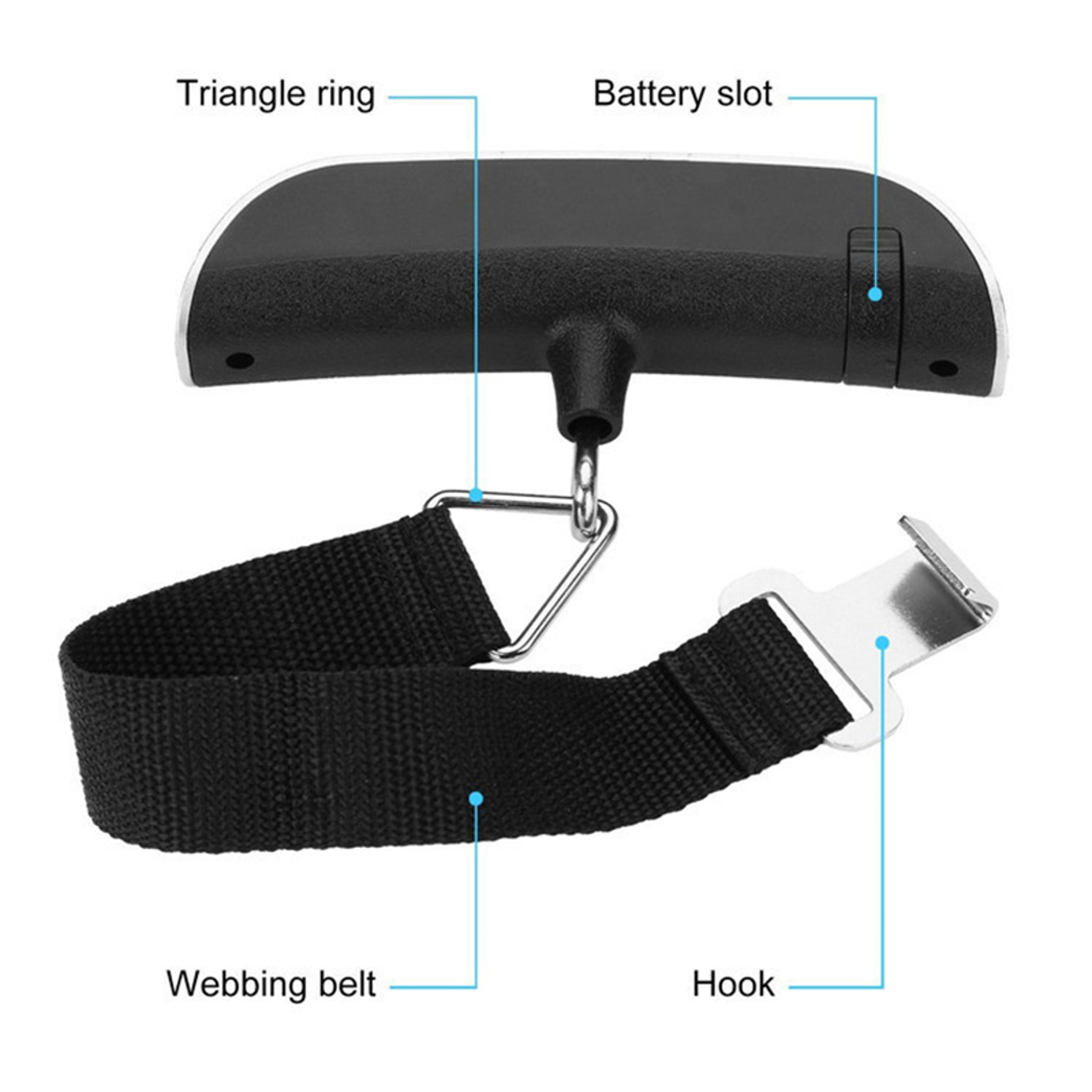 Portable Digital Luggage Scale with LCD Display 110 lb Capacity – view 4