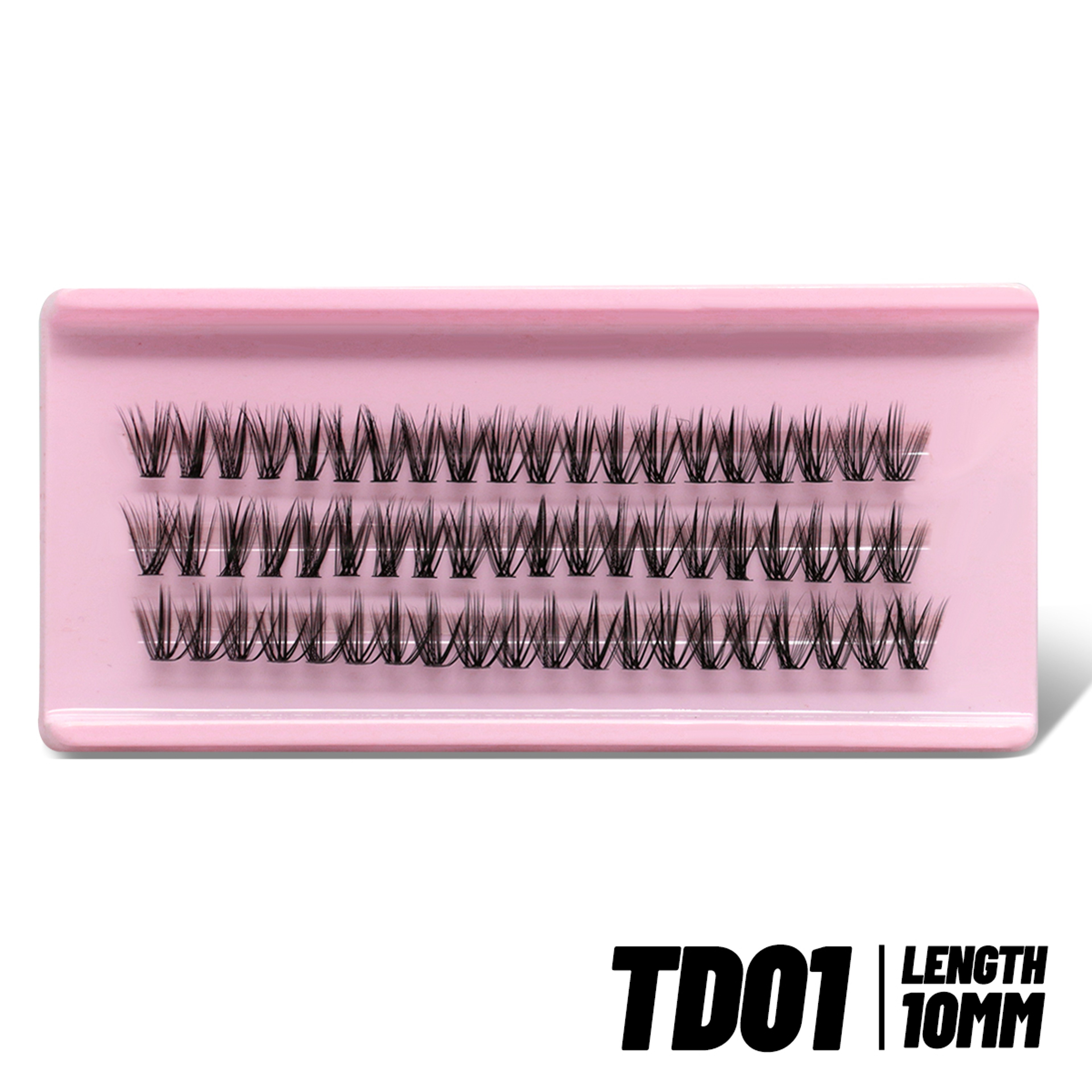Wispy Cat Eye Cluster Lashes – Fluffy DIY False Eyelash Extensions – view 8