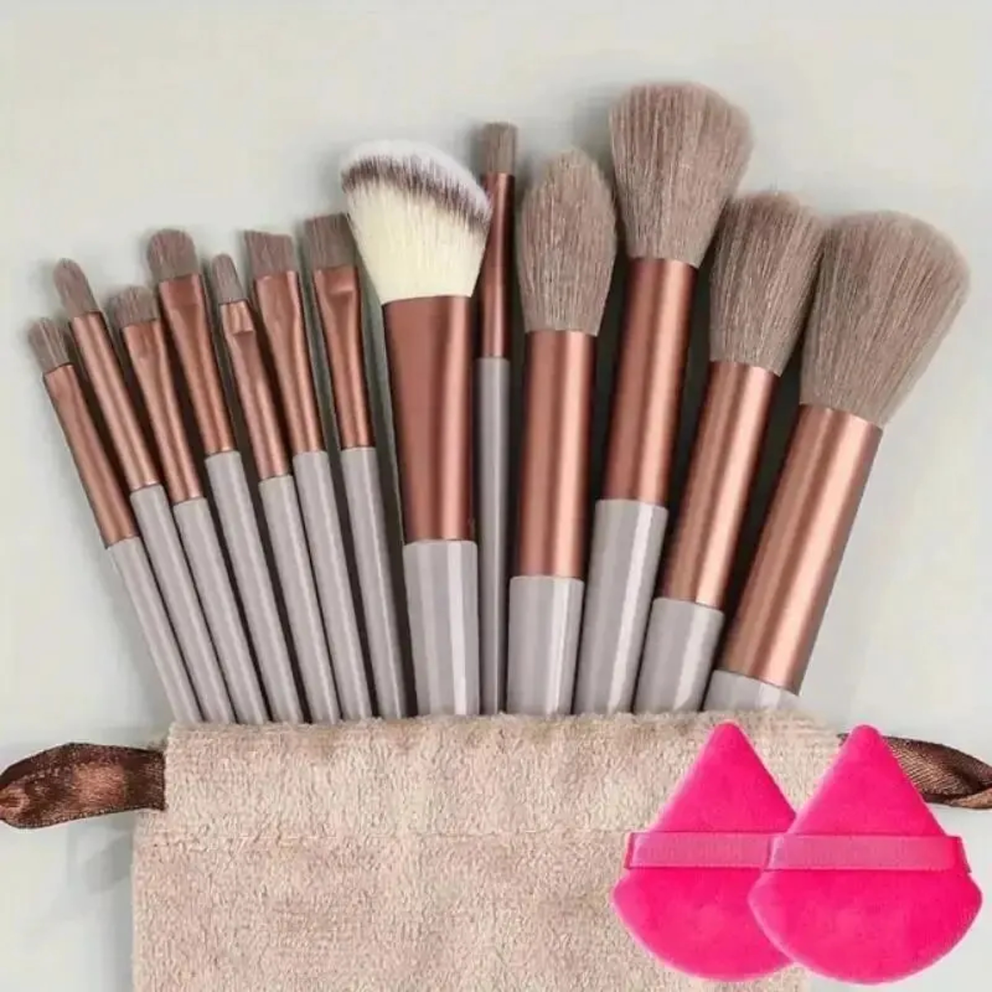 Professional Makeup Brush Set With Soft Fluffy Bristles For Foundation Powder And Eyeshadow 13