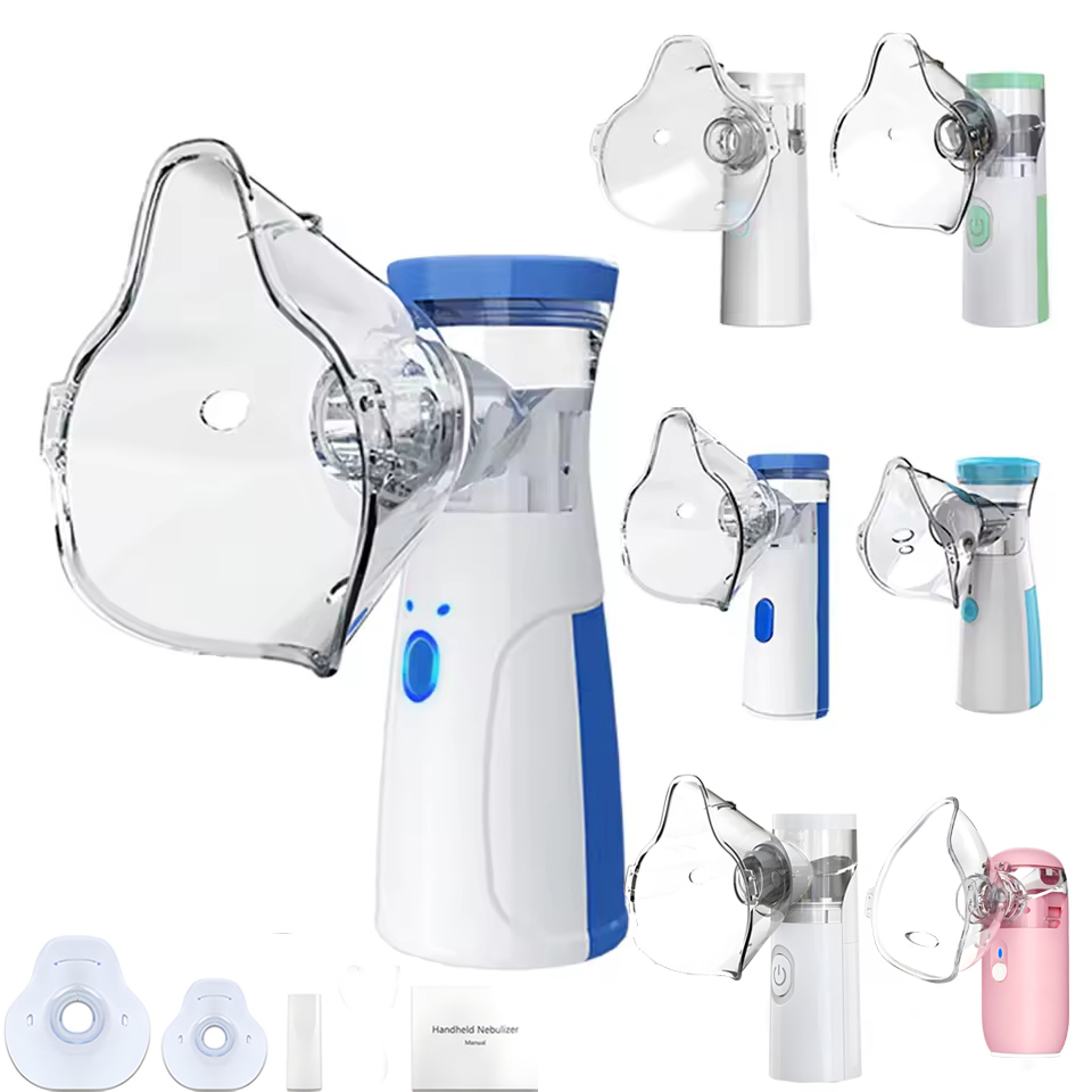 Portable Mesh Nebulizer For Adults Kids And Pets  Quiet Ultrasonic Inhaler 0