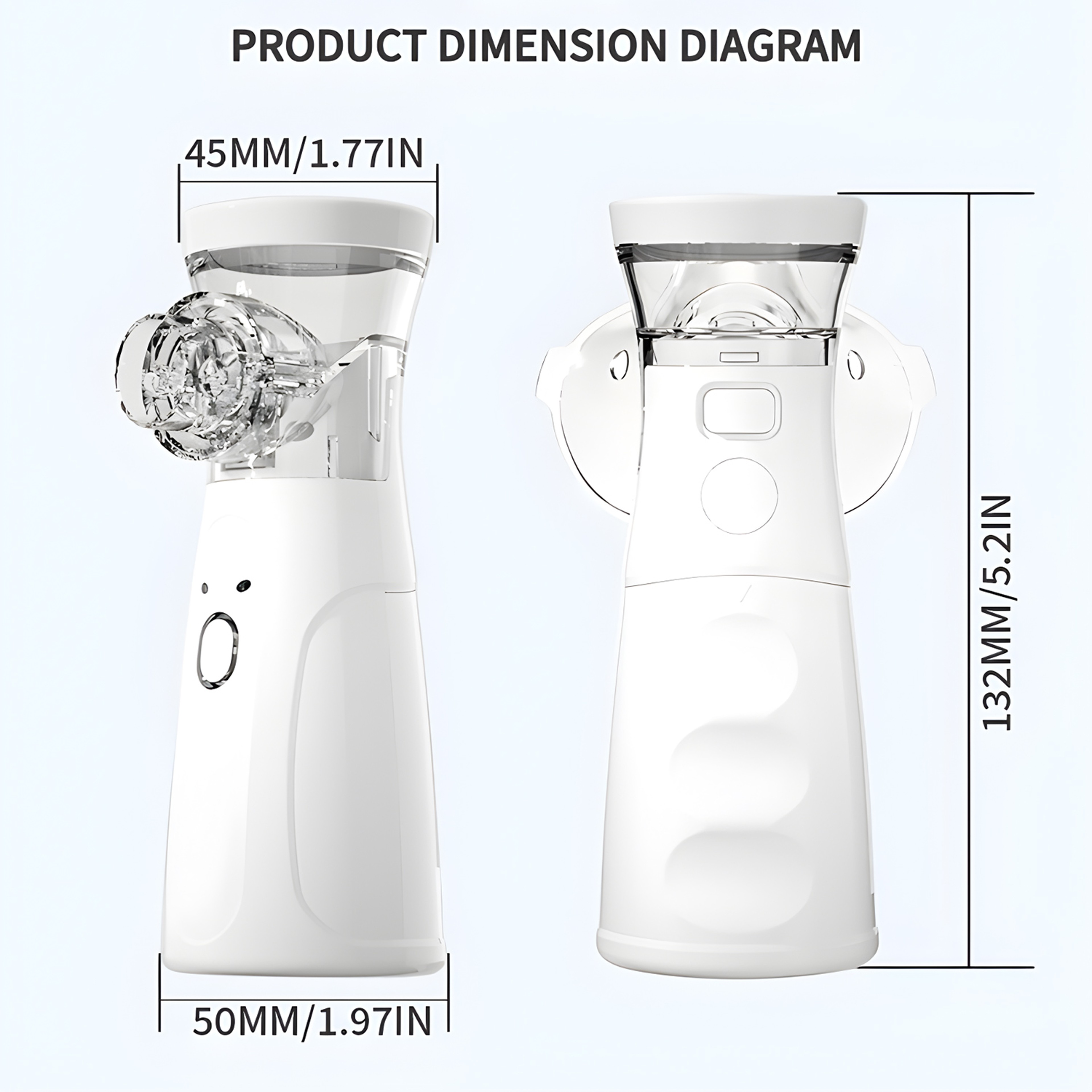Portable Mesh Nebulizer For Adults Kids And Pets  Quiet Ultrasonic Inhaler 2