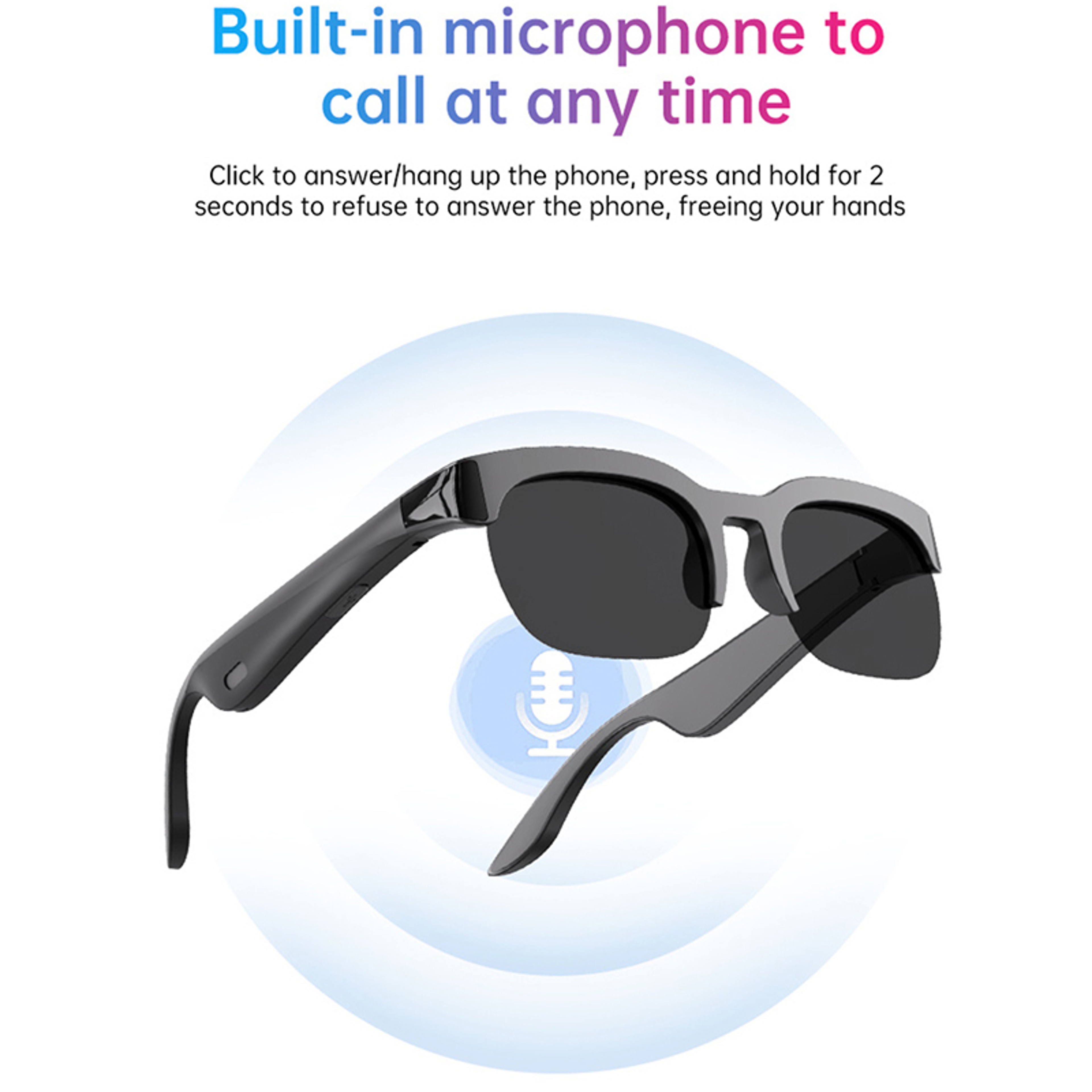 AI Translation Smart Glasses With Bluetooth 53 Music And Calling Features 6