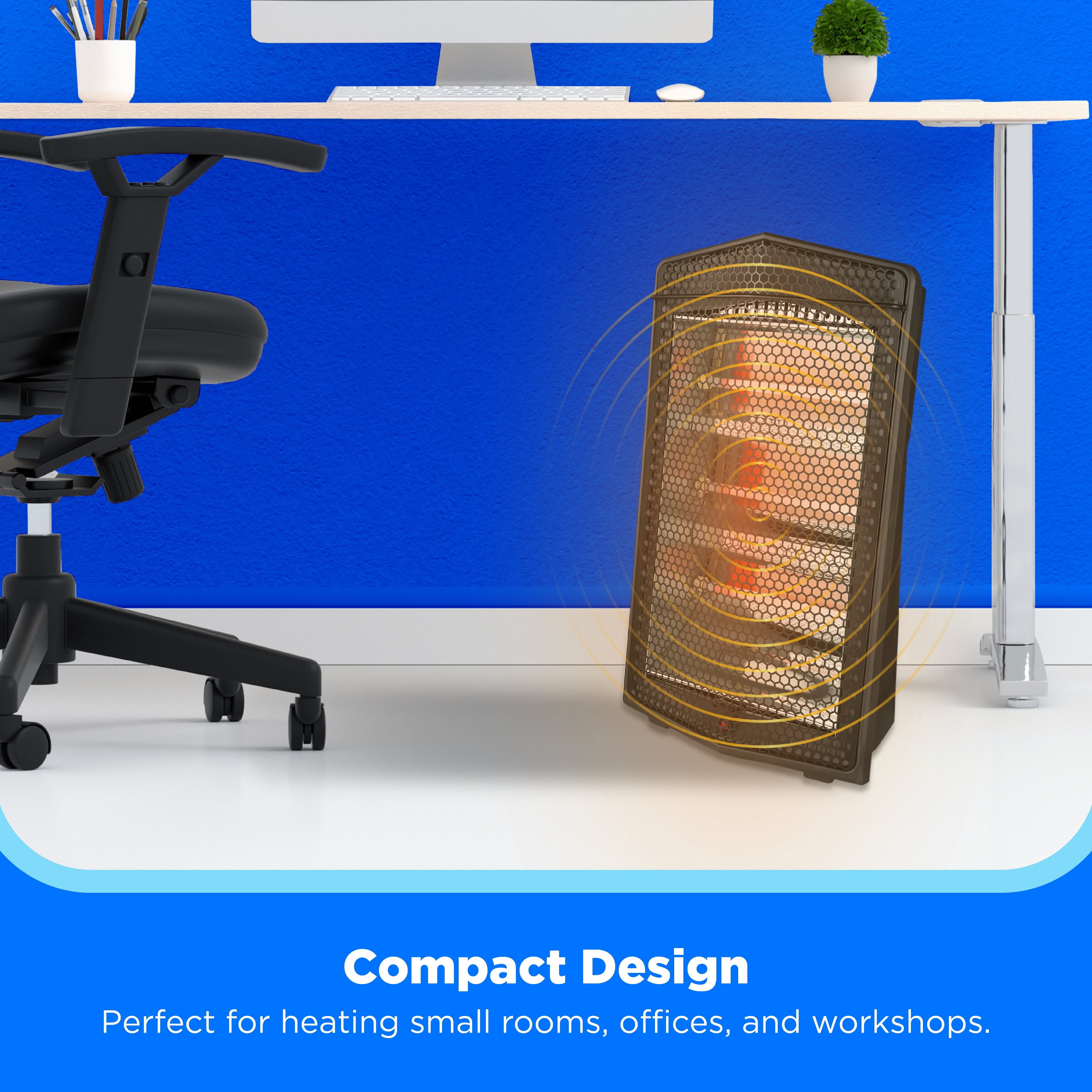 Quartz Space Heater with 3 Heat Settings and Safety Protection – view 4