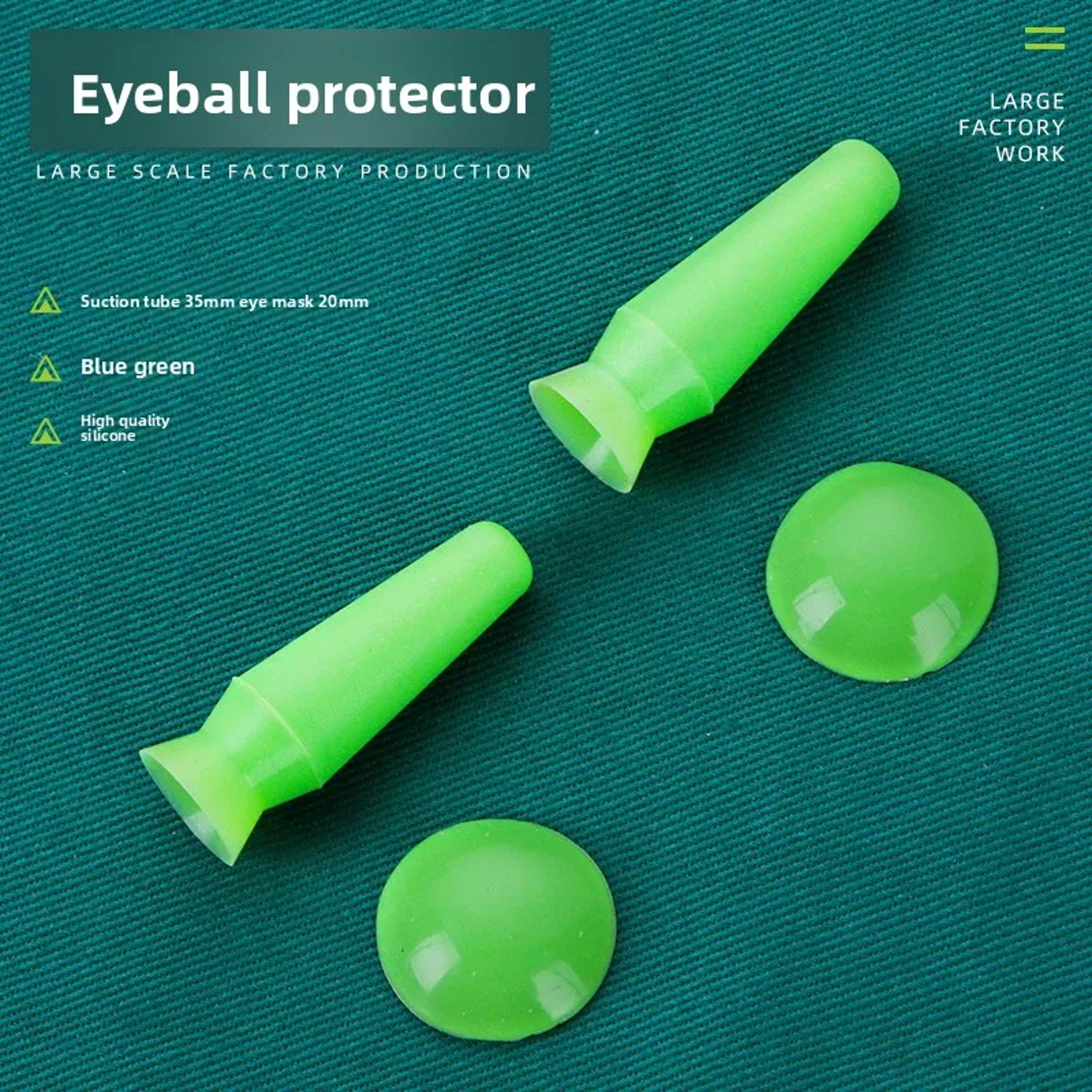 Medical Eye Protection Cover with Suction Cup Column Silicone Eye Patch – view 2