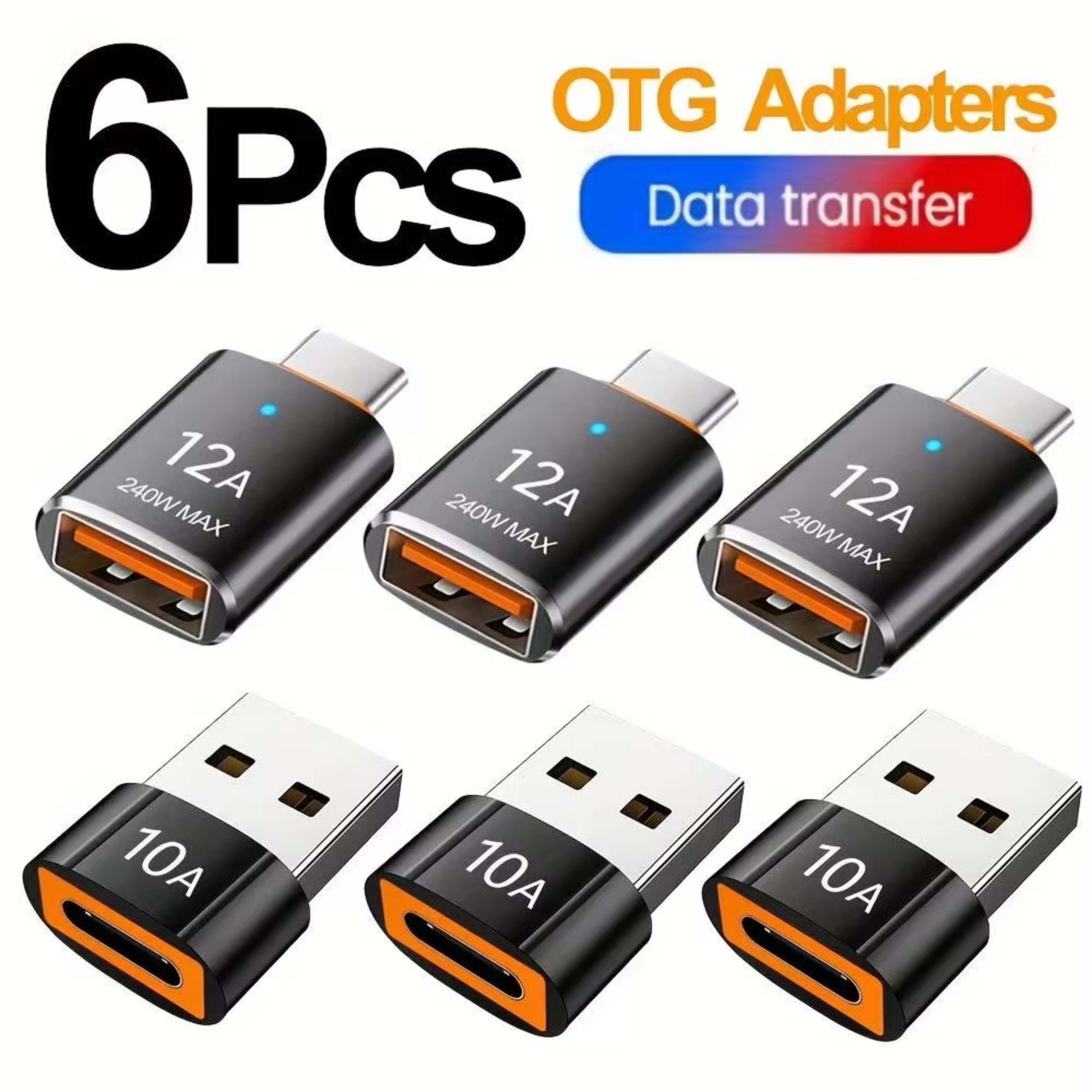 USB-C to USB-A 3.0 OTG Adapter with LED Indicator for Phones and Tablets – view 8