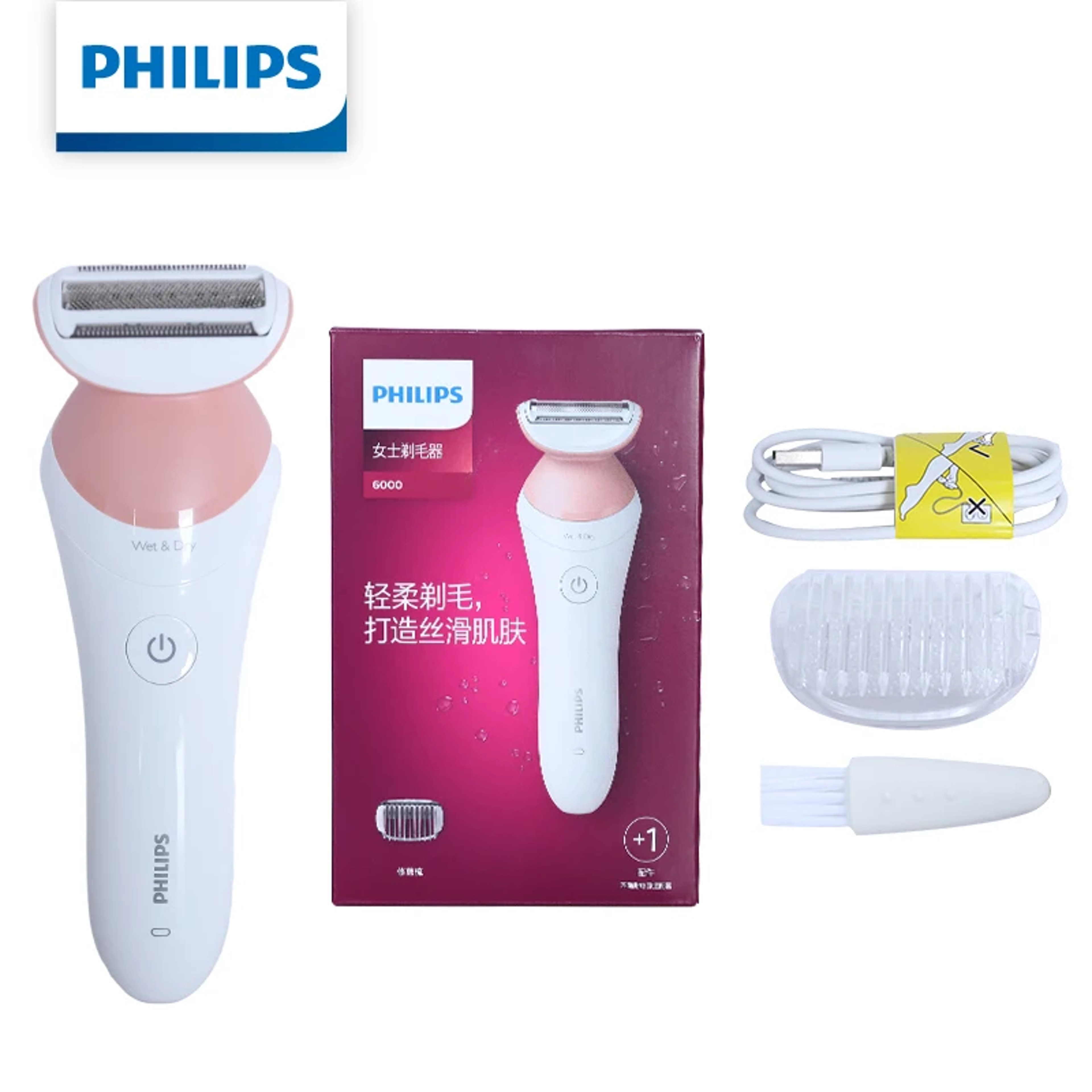 Women's Cordless Electric Shaver with Wet and Dry Shaving and Floating Head – view 6