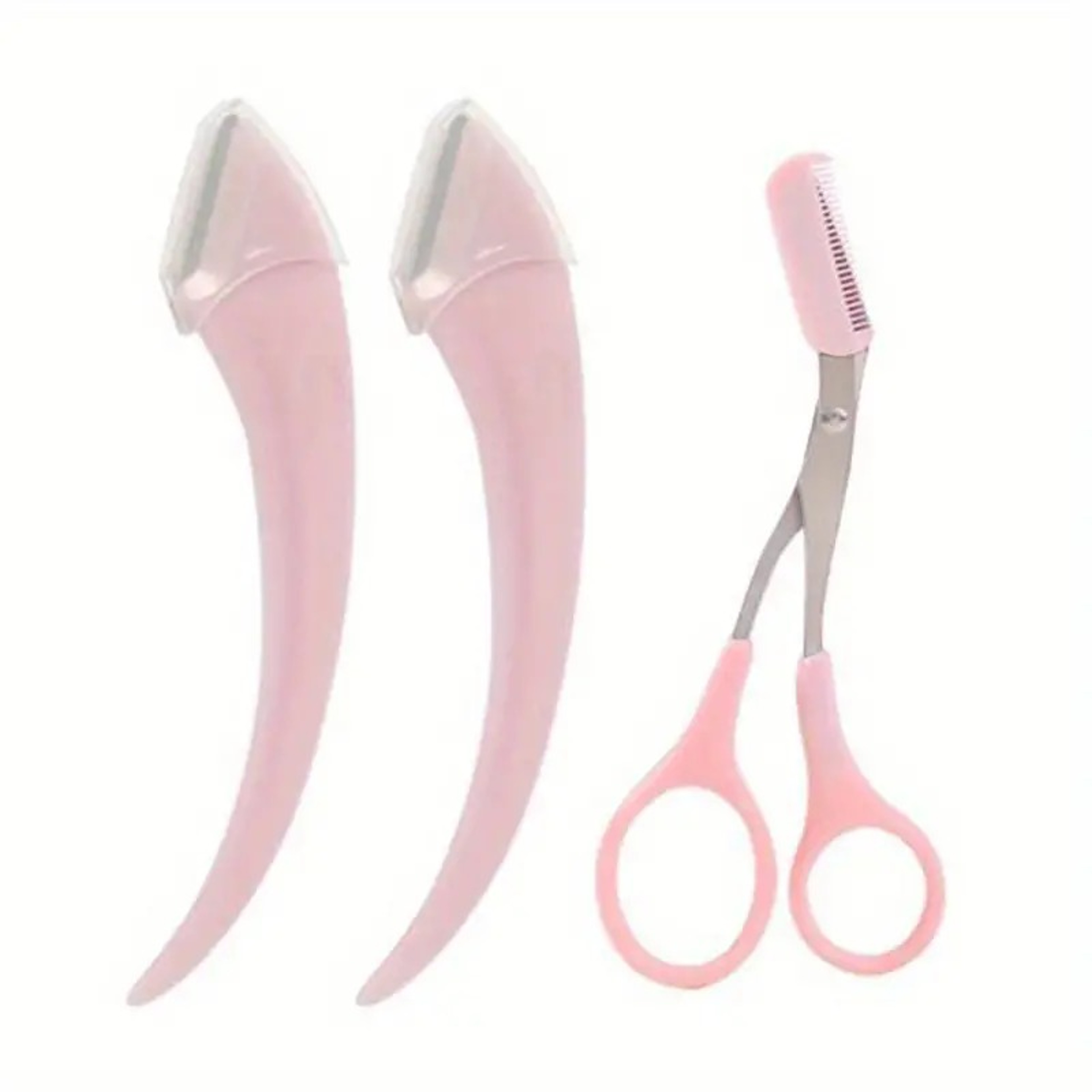 Eyebrow Trimmer Set with Curved Razor and Comb Scissors for Easy Brow Grooming – view 8