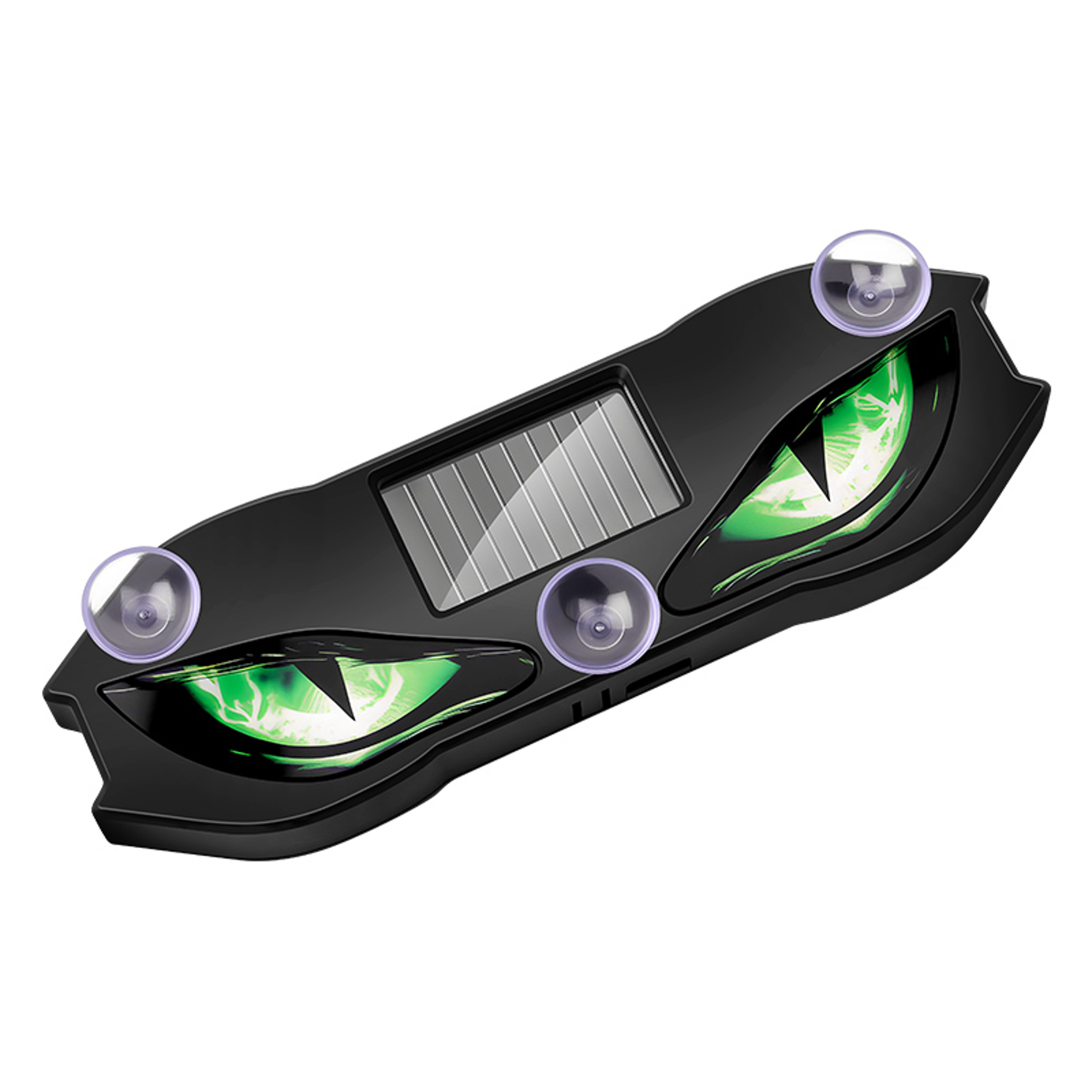 Solar Powered Car LED Demon Eye Ambient Light With USB Rechargeable Design 2