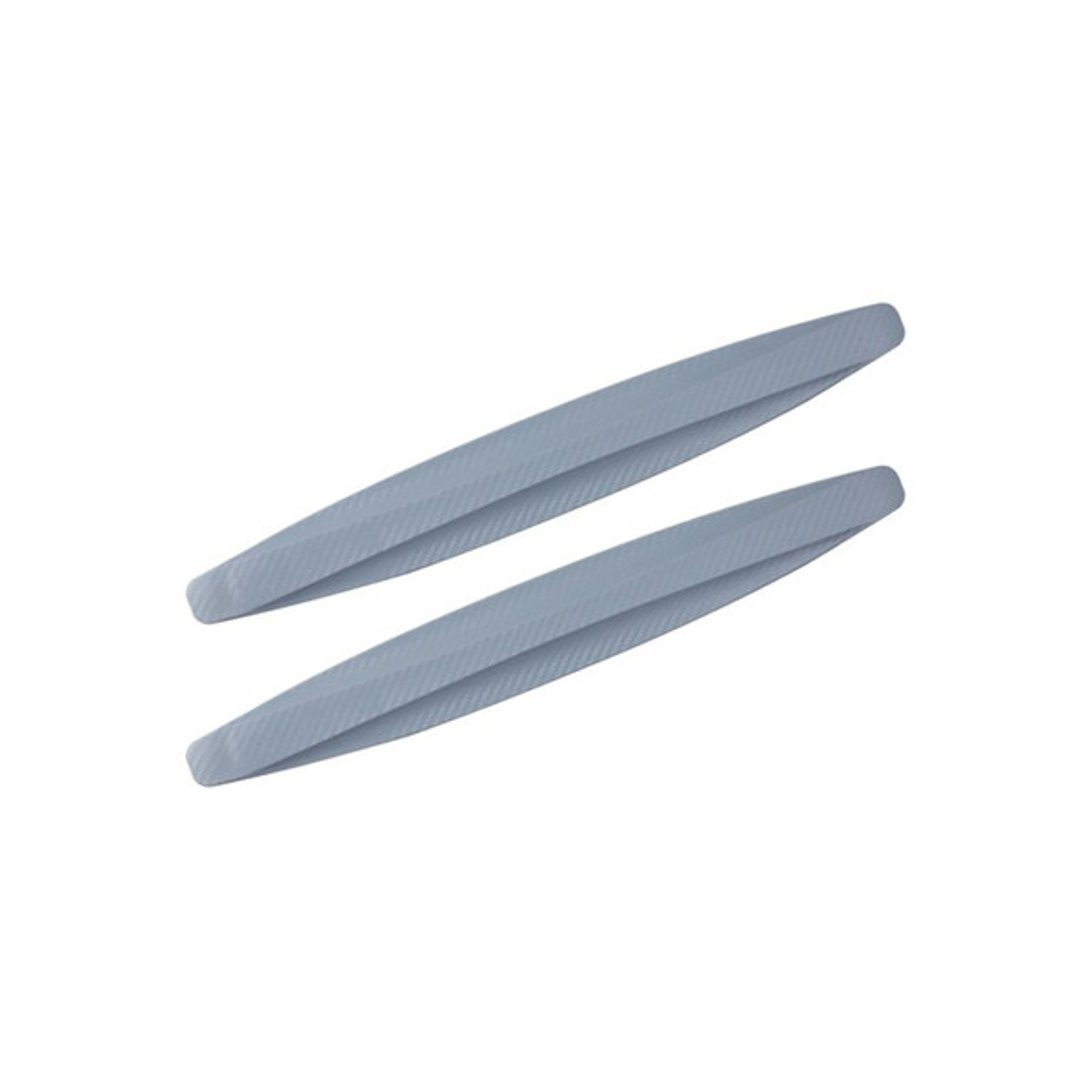 2 Pc Adhesive Bumper Protector Strip For Front & Rear Bumpers grey