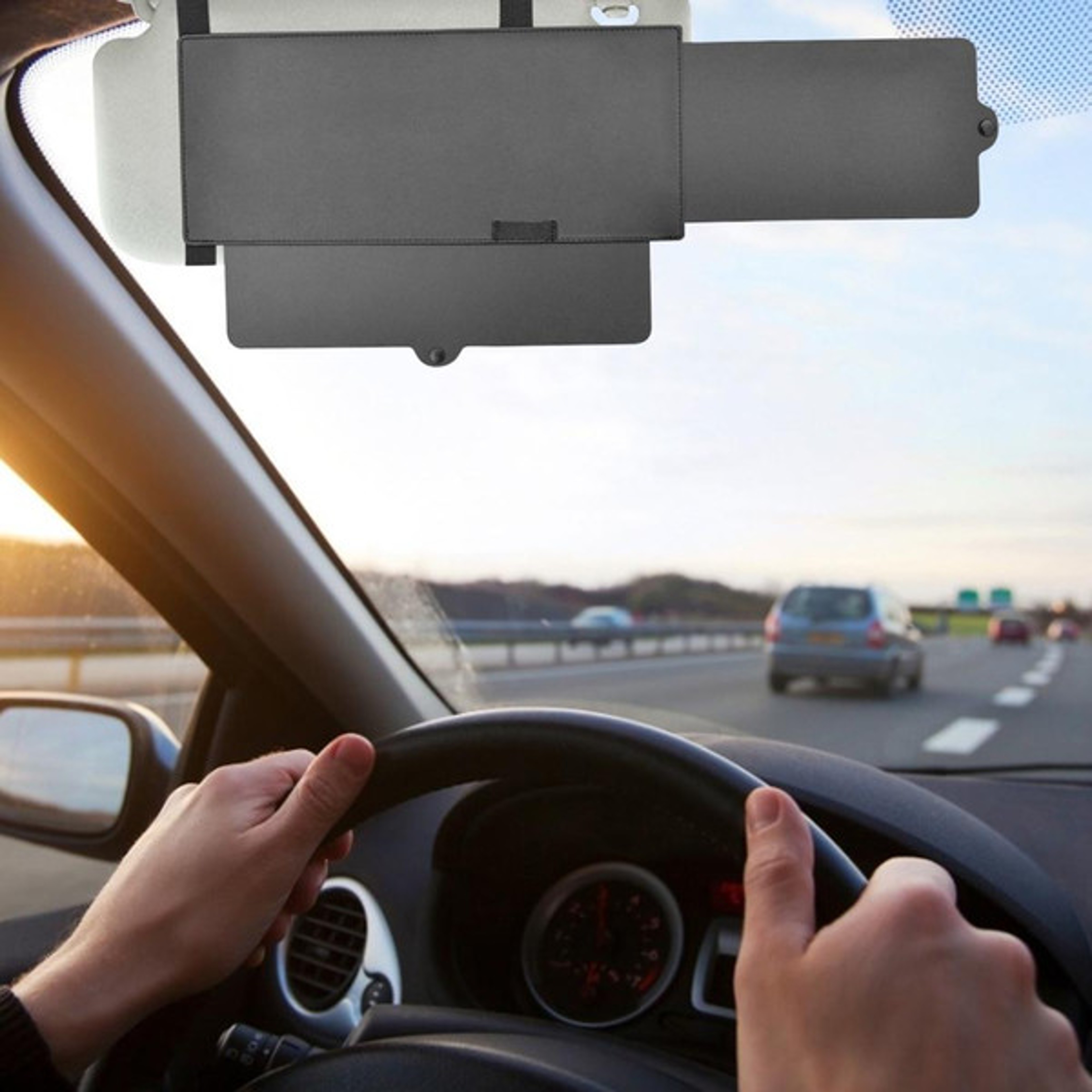 Opaque Car Sun Visor Extender ClipOn