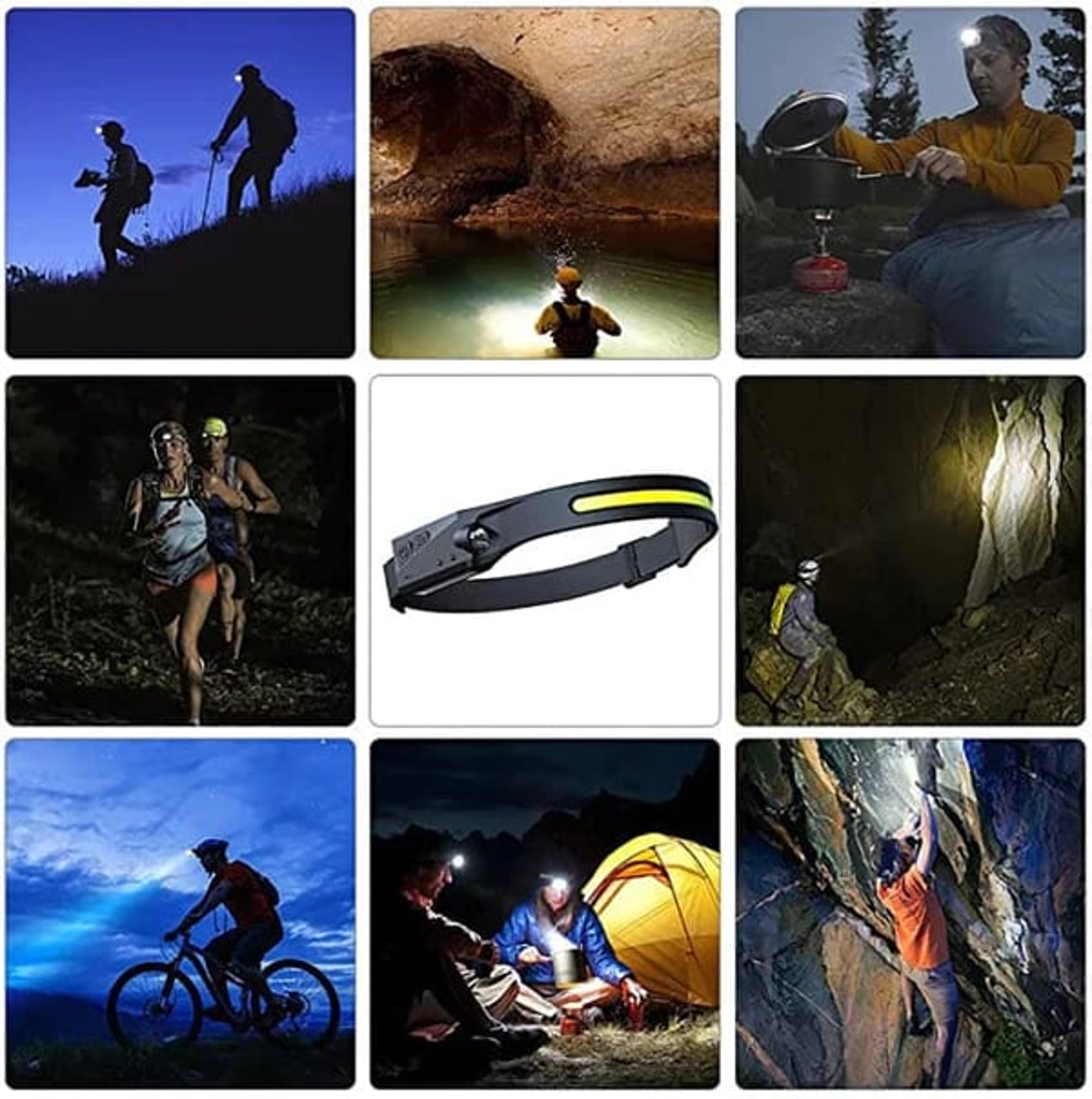 Wide Range Wave Sensor LED Headlamp 6