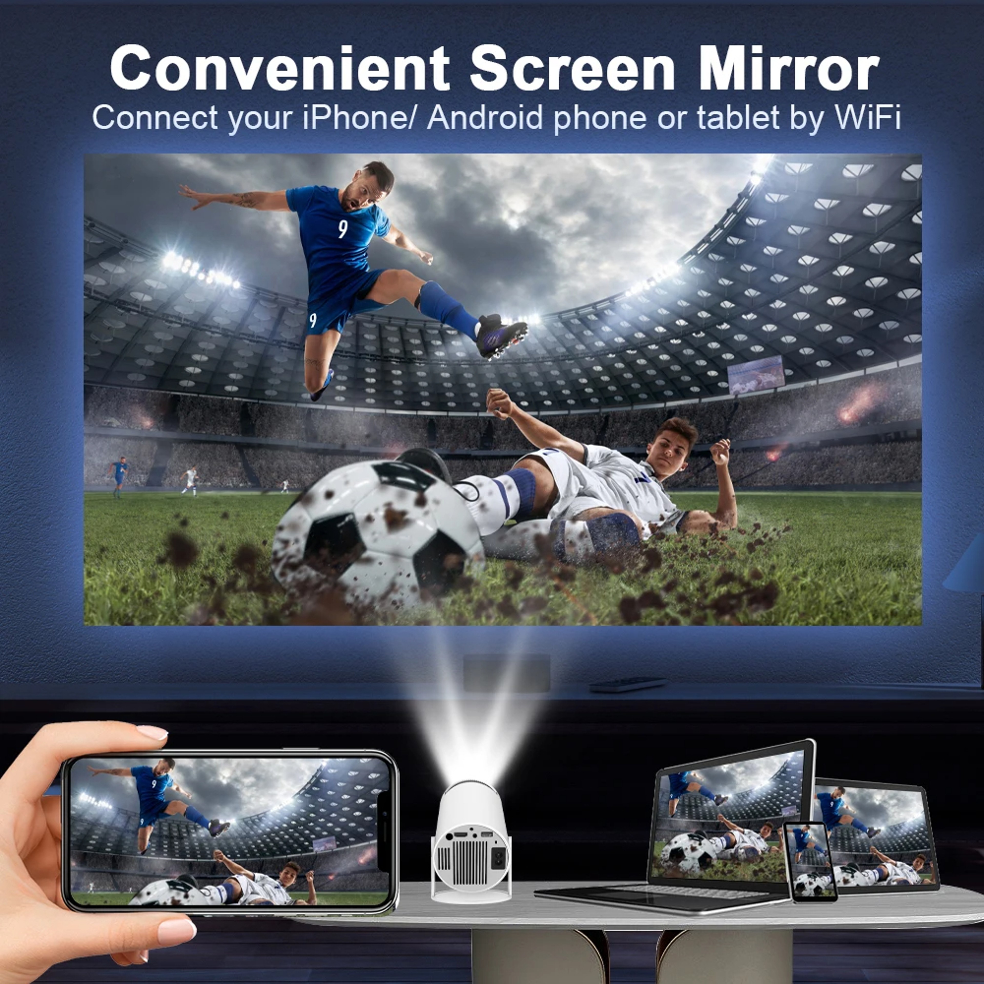 Mini Home Cinema Outdoor Projector 9
