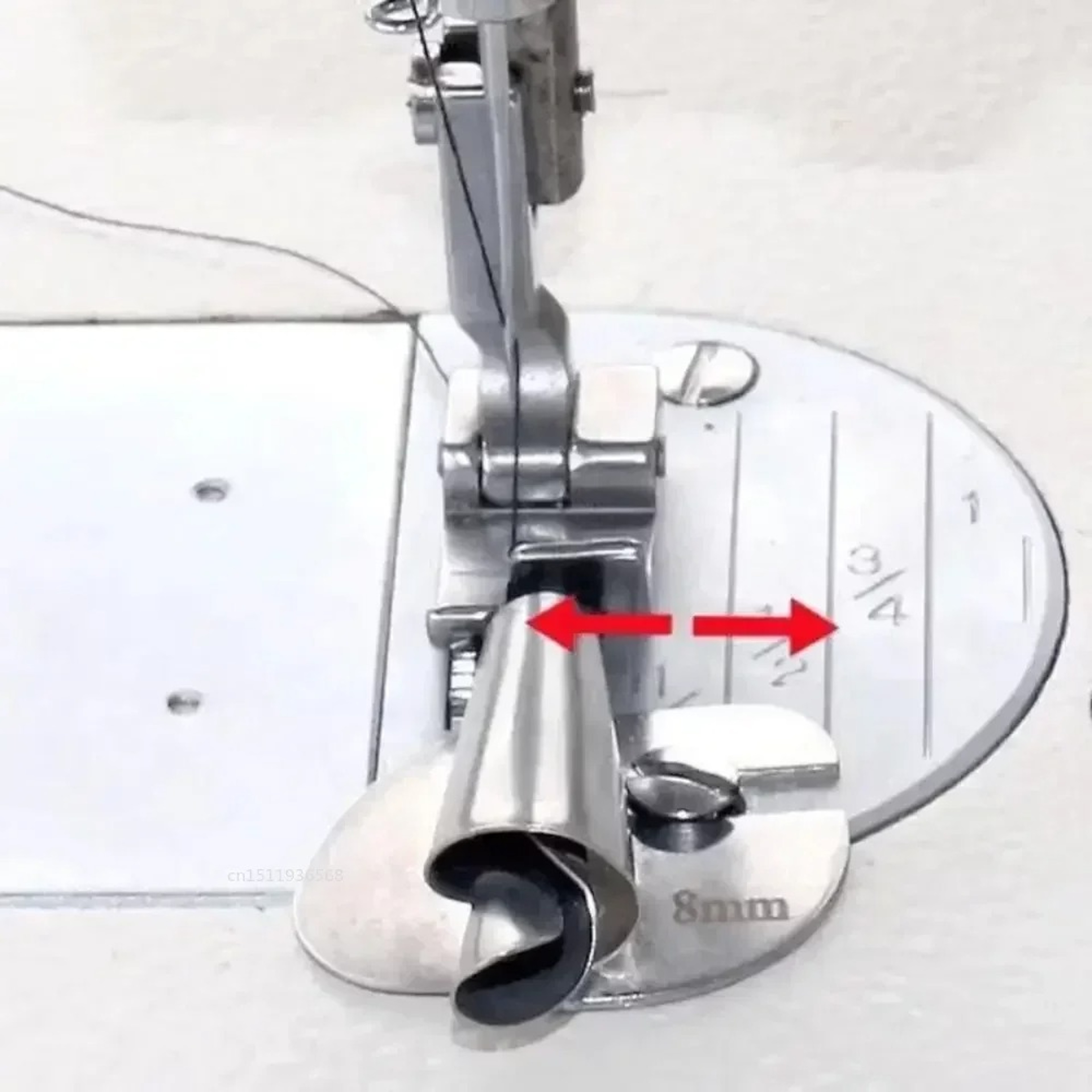 Sewing Rolled Hemmer Foot Stainless Steel Easy To Install  Use Perfect For Hemming Fabric 1