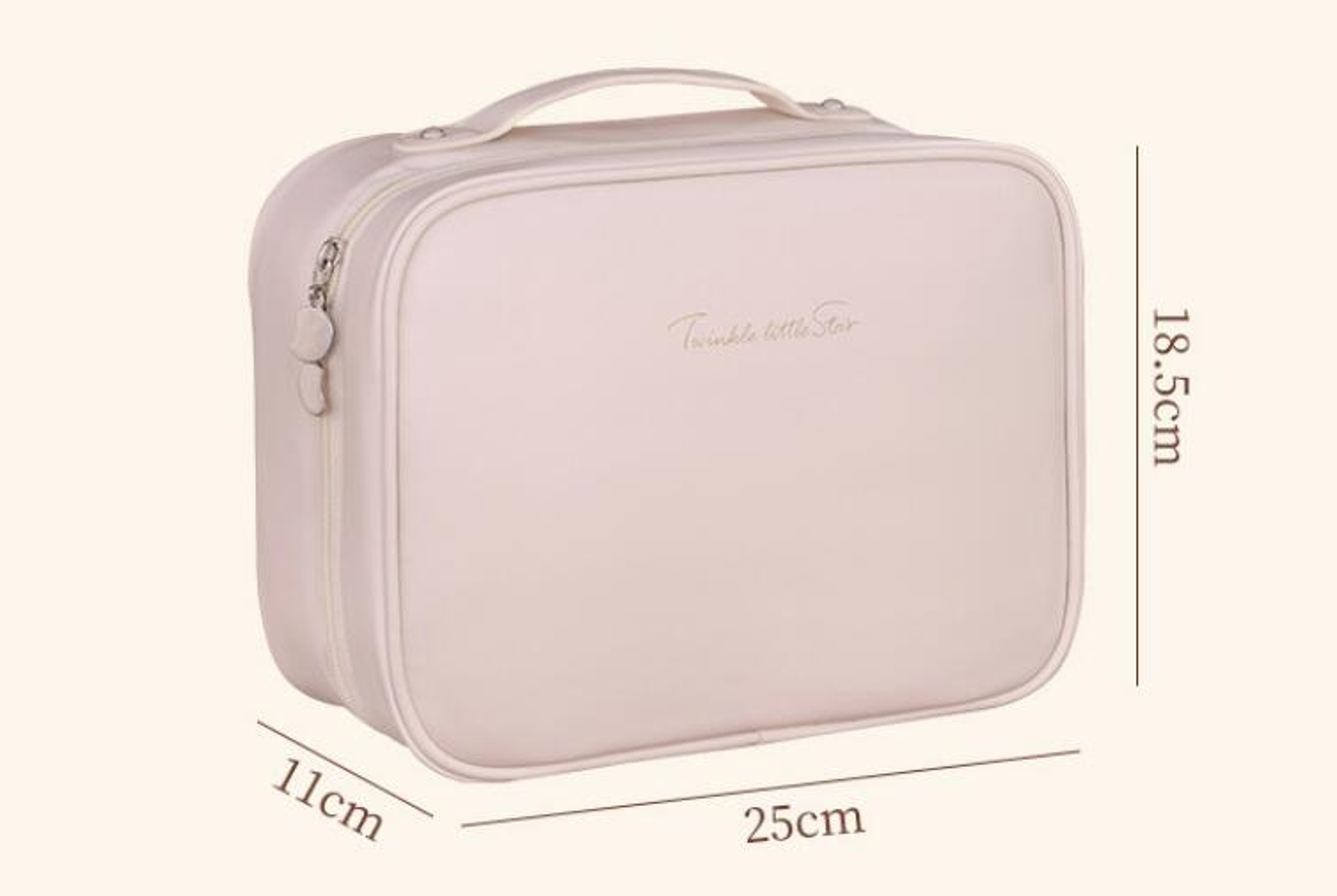 Multi-Compartment Toiletry Cosmetics Bag, Water-Resistant PU Leather Travel Organizer, Anti-Wear Design – view 12