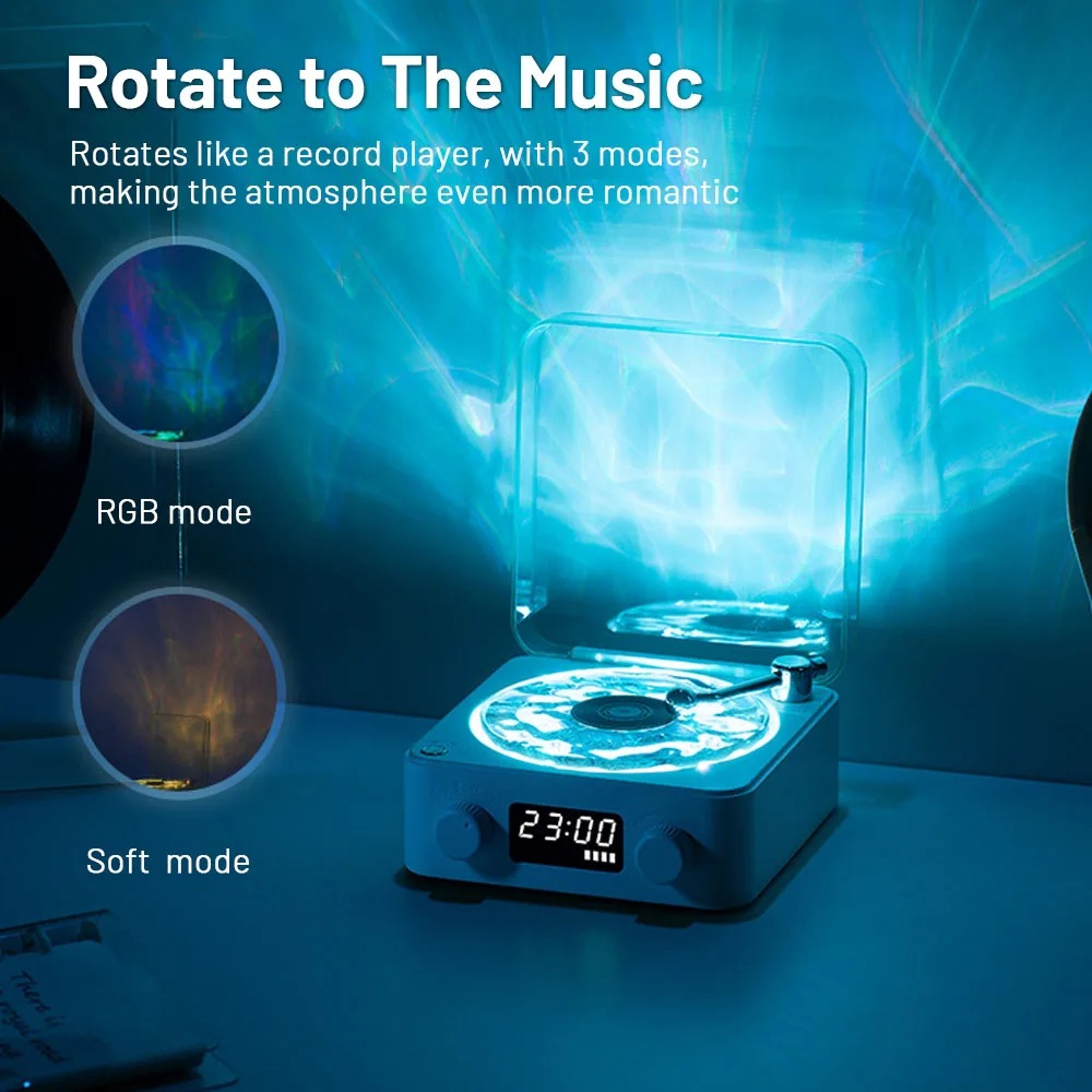 Portable Vintage Bluetooth Speaker with RGB Breathing Lights