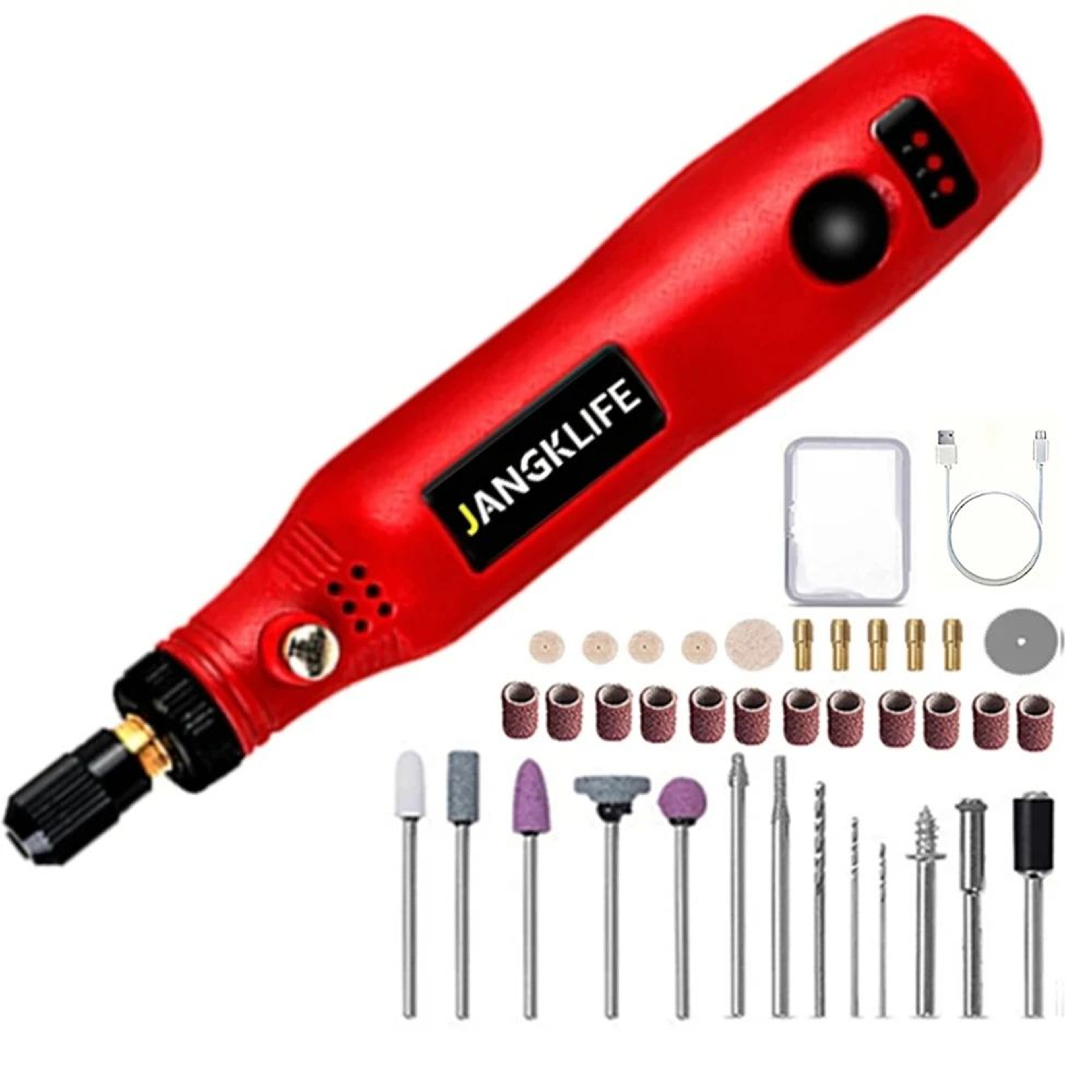 Mini Wireless USB Rotary Tool Kit Cordless Engraving Pen For DIY Wood Metal Glass  Jewelry Projects 9
