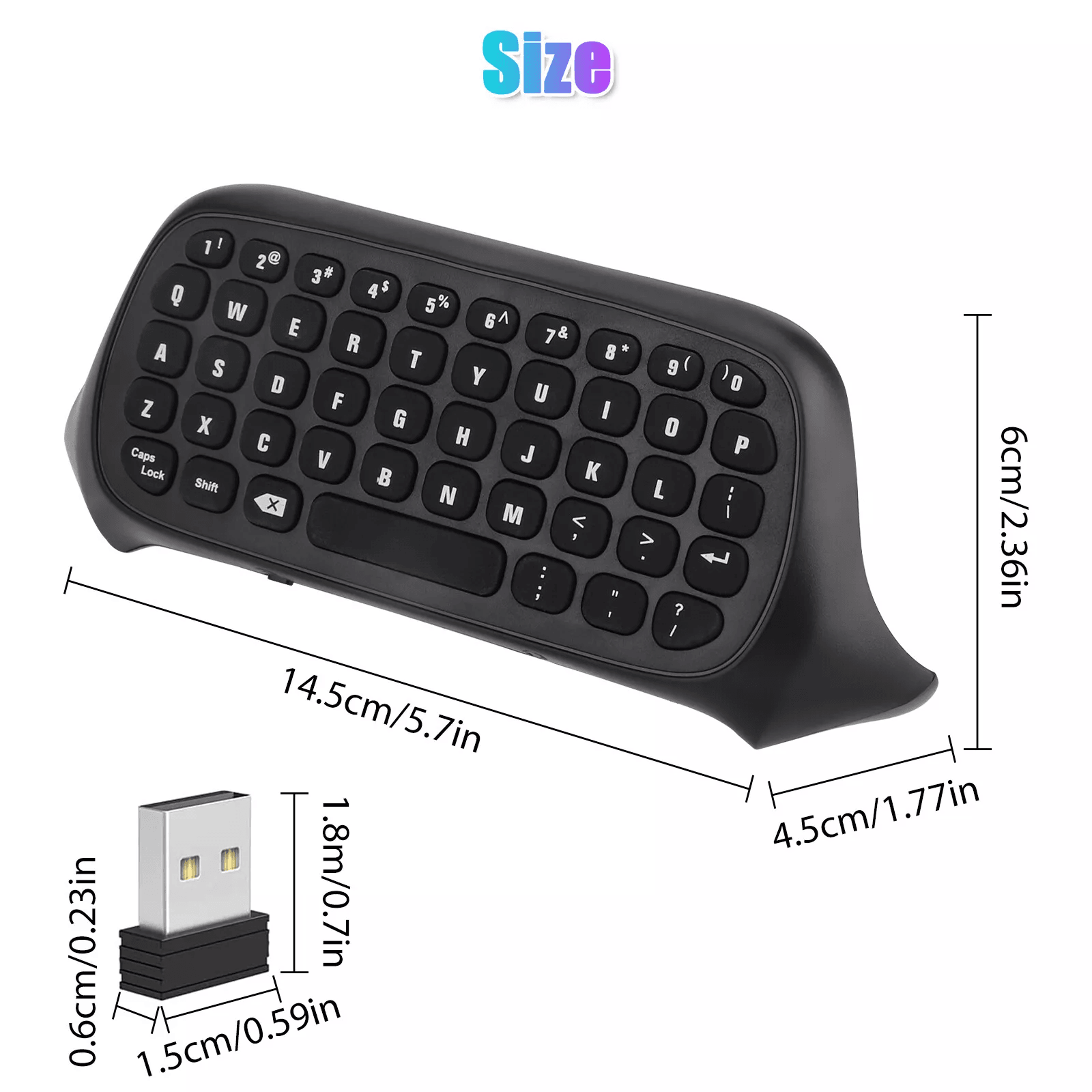 Wireless Controller Keyboard Mini Keypad Chatpad For Xbox Series Fast Typing  Game Chat 5