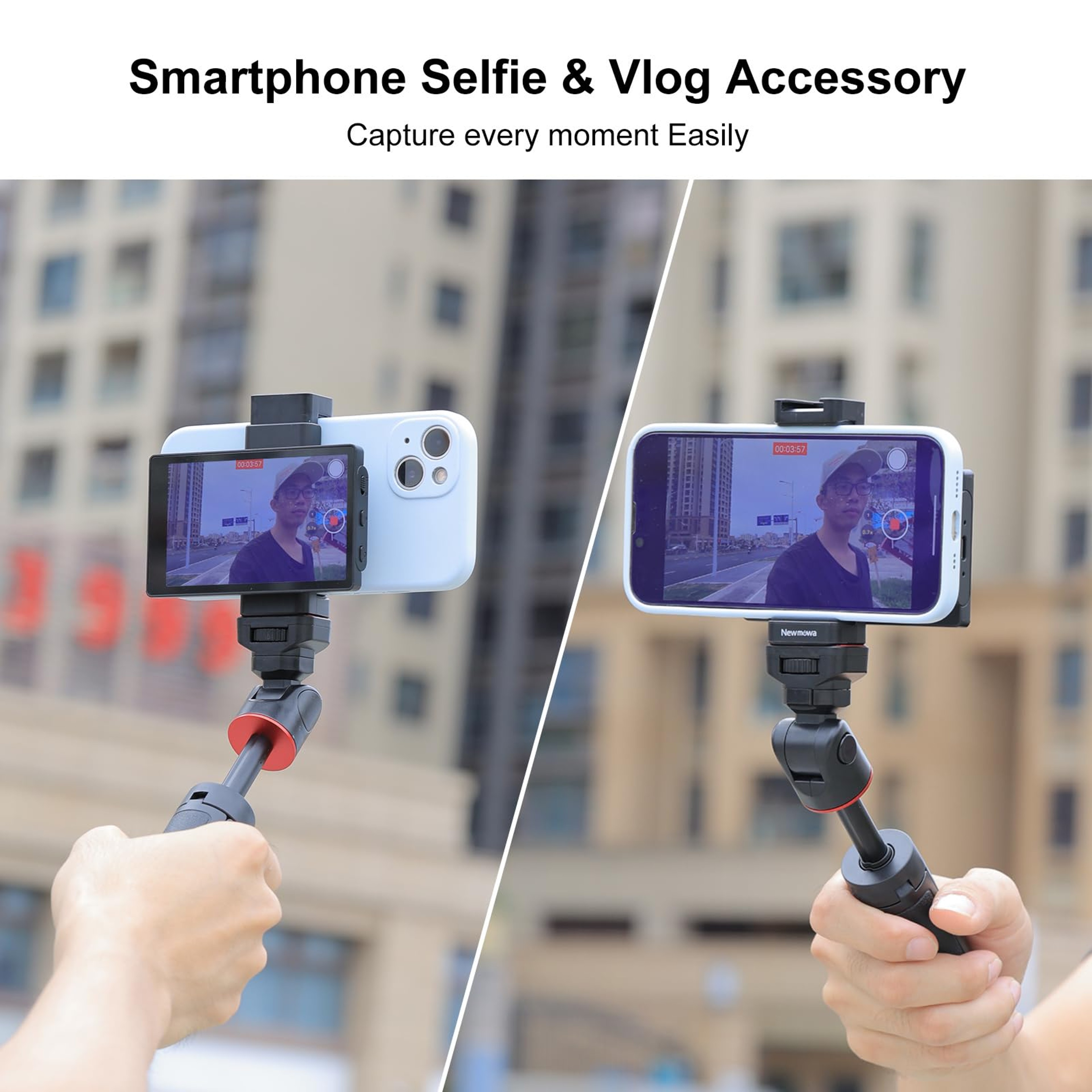 Phone Vlog Selfie Monitor Screen, Using Phone Rear Camera for Selfie Vlog Live Stream TikTok – view 4