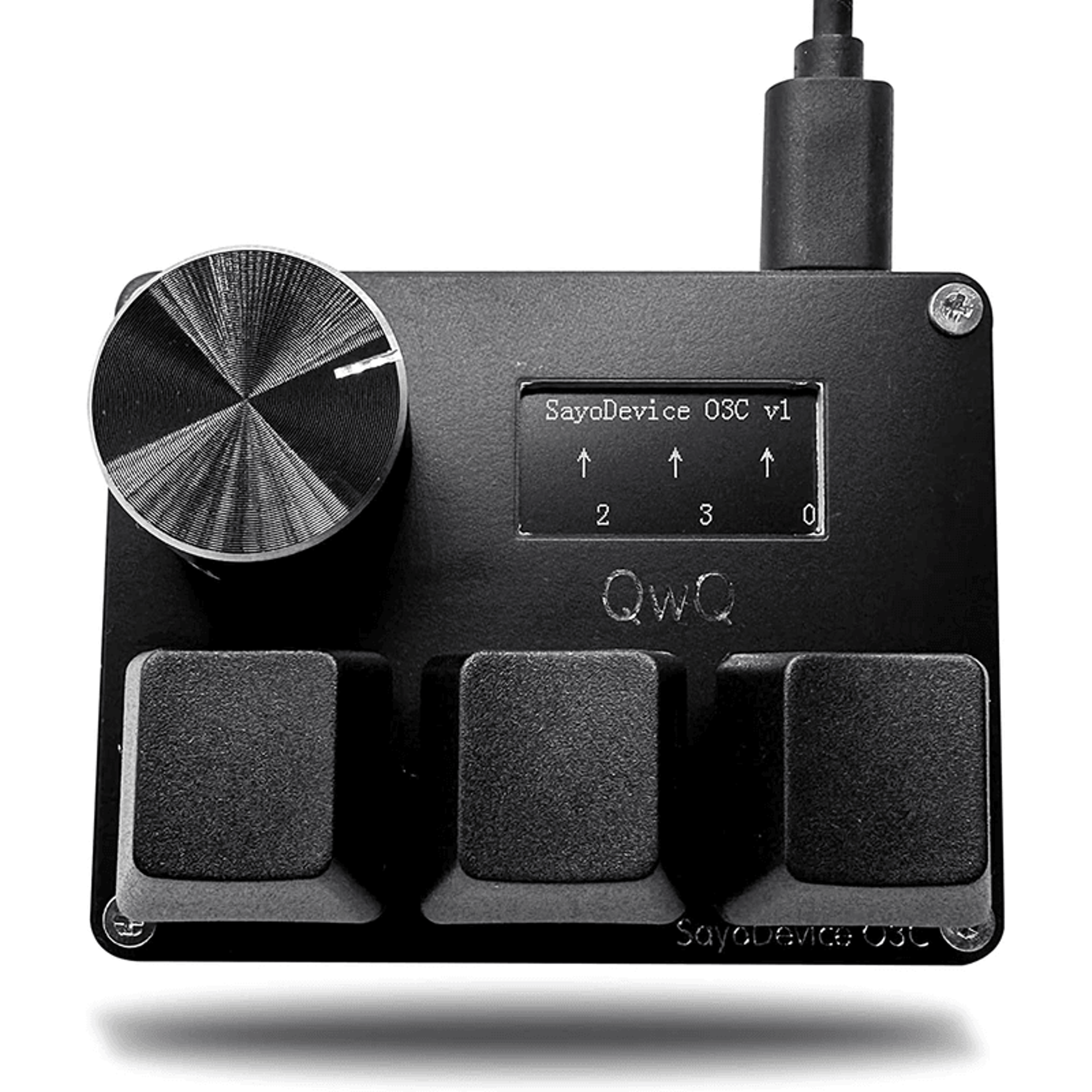 Highperformance SayoDevice OSU O3C keyboard with customizable media control knob for better workflo