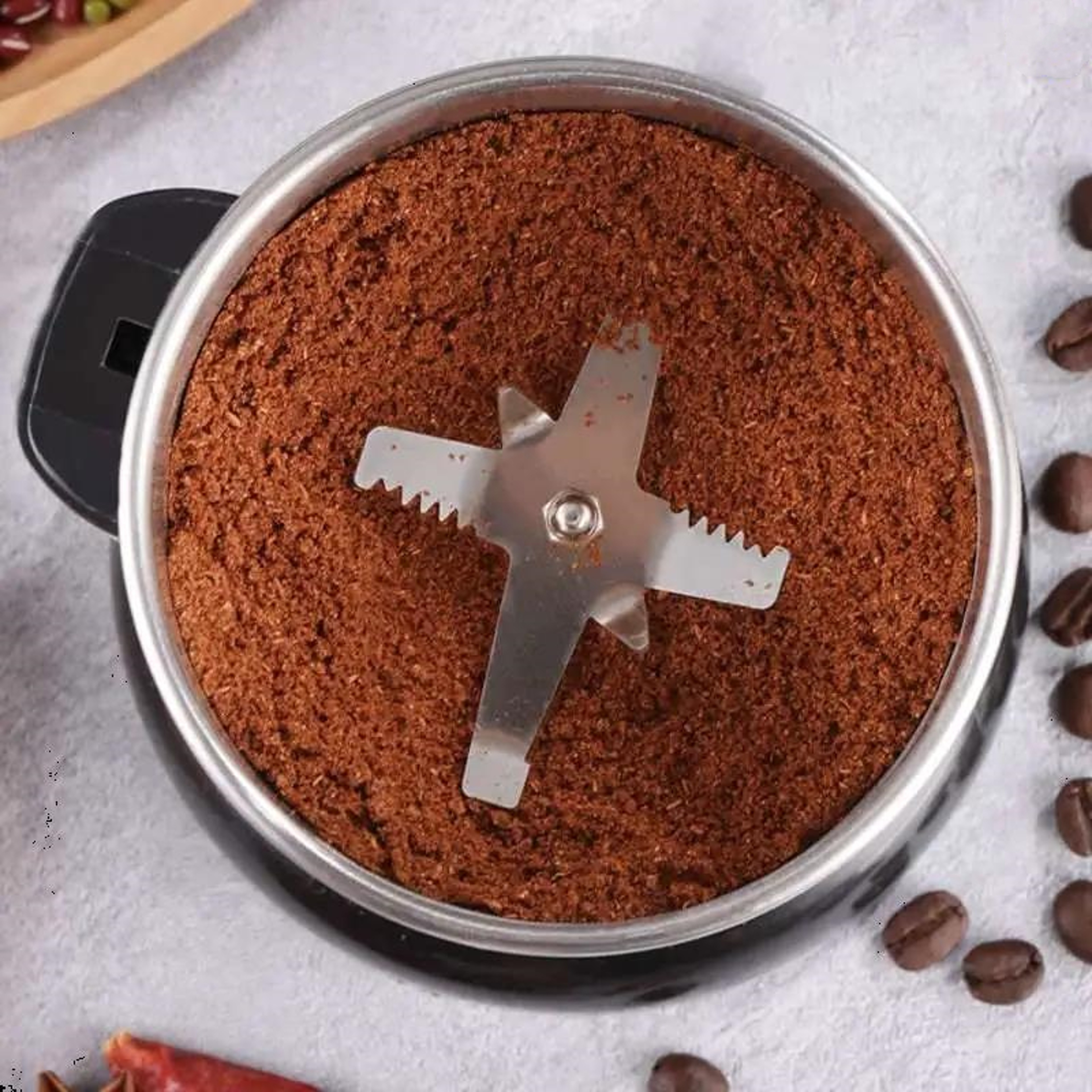 Kitchen Grinder for Cereal Nuts Beans Spices Grains, Electric Coffee Grinder Multifunctional Home Coffee Grinder Machin – view 6