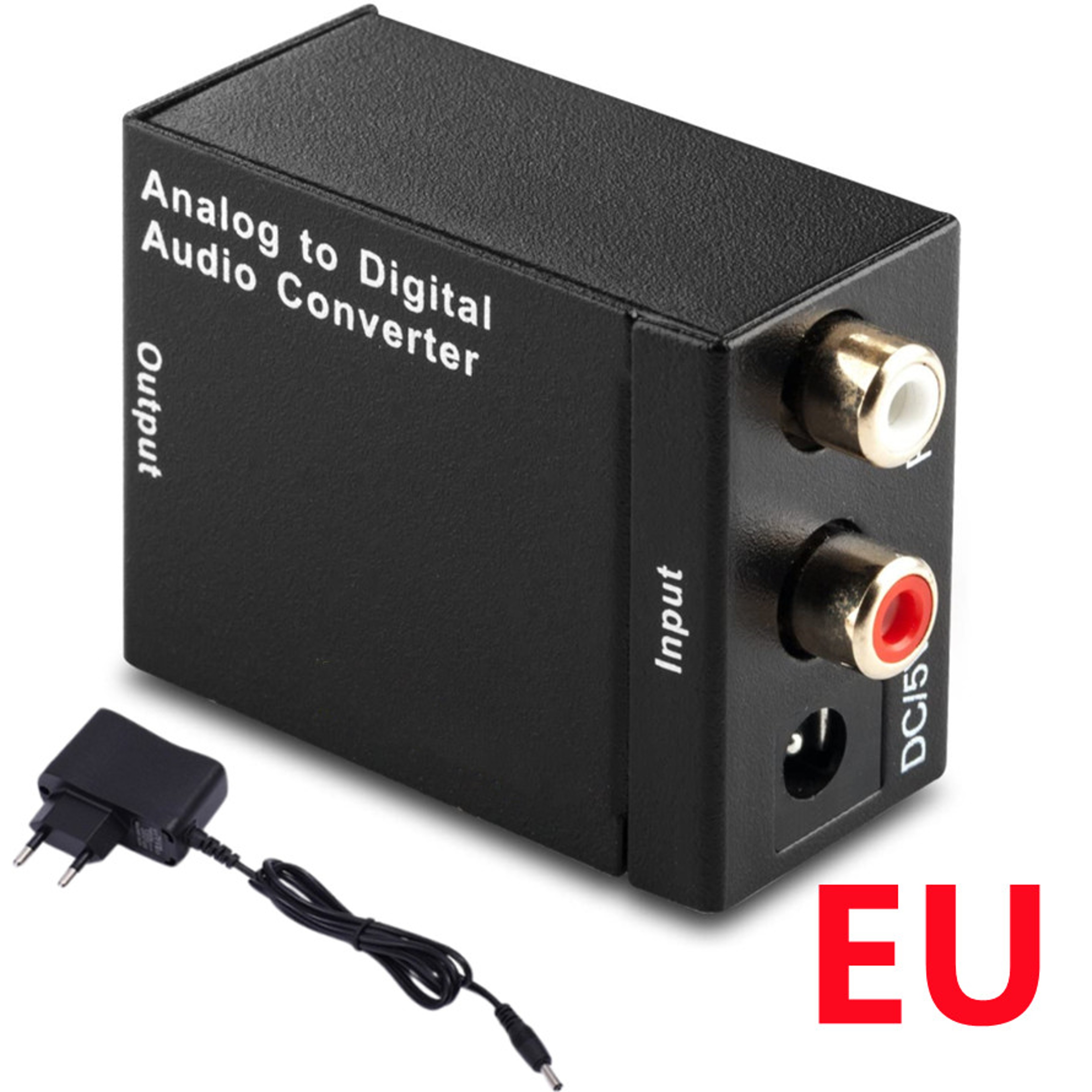Analog Digital Fiber Toslink Coaxial Audio Converter, RCA to Optical Toslink Adapter, ADC Analog To Digital Audio Conver – view 7
