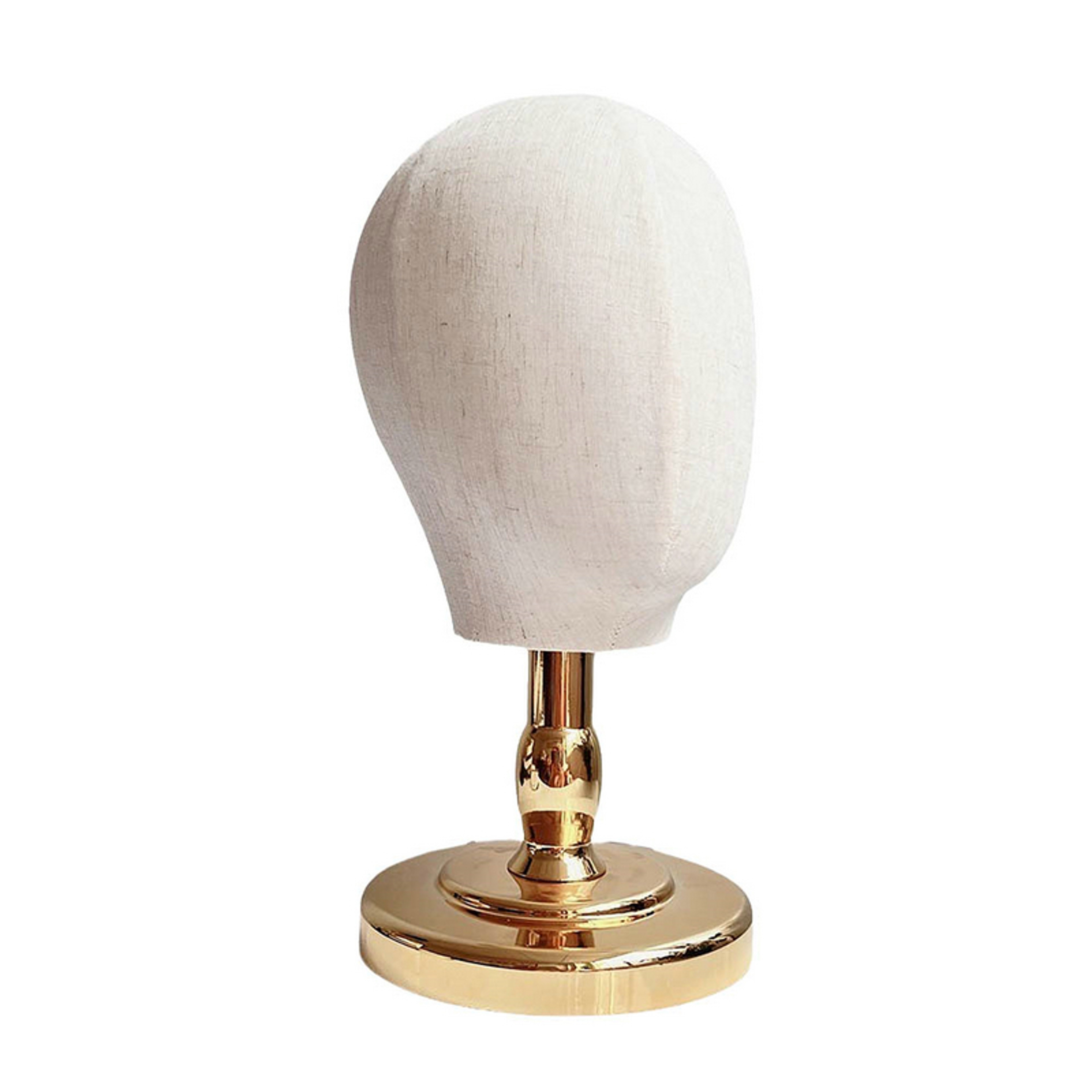 Mannequin Head Wig Hat Display Stand, Portable Holder for Wigs Caps Salon Styling Headpiece Display – view 5