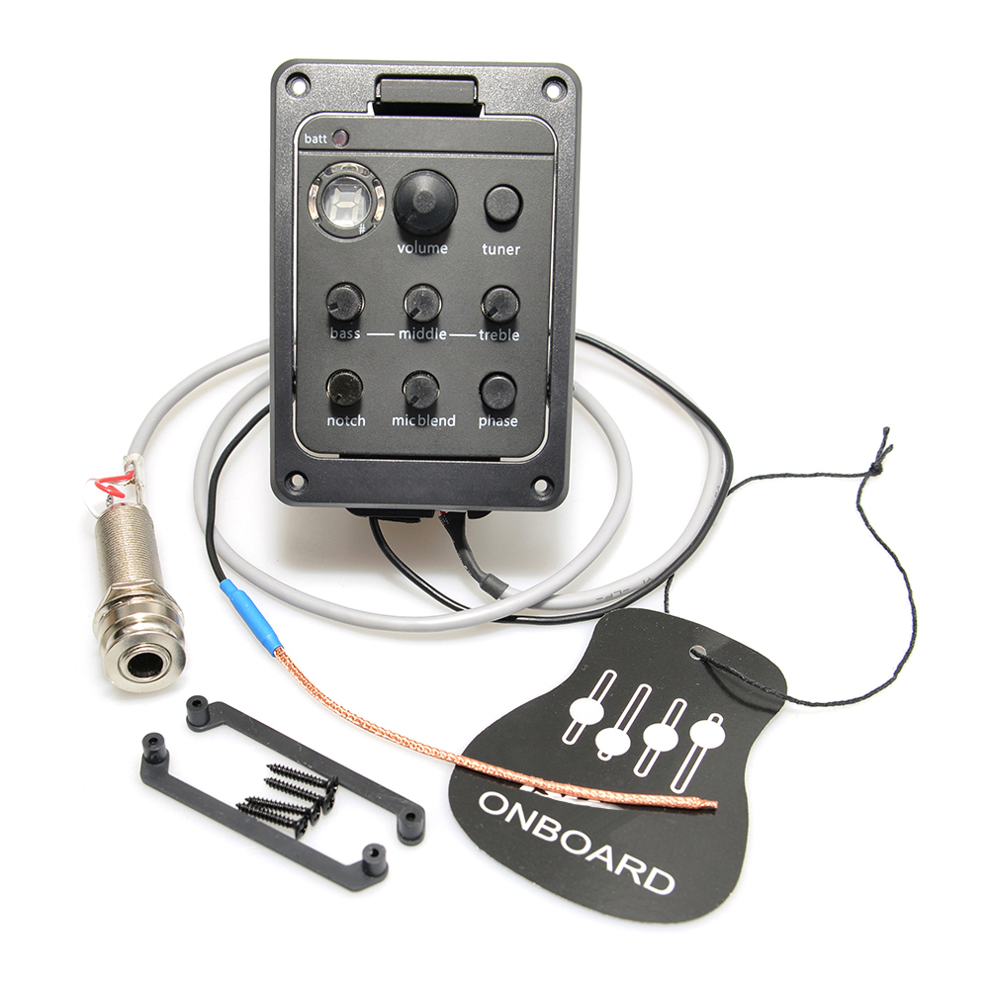 Presys 301 4 Band Acoustic Guitar Pickup with Tuner, Mic Blend Preamp, EQ, Soft Piezo, Beat Board – view 1