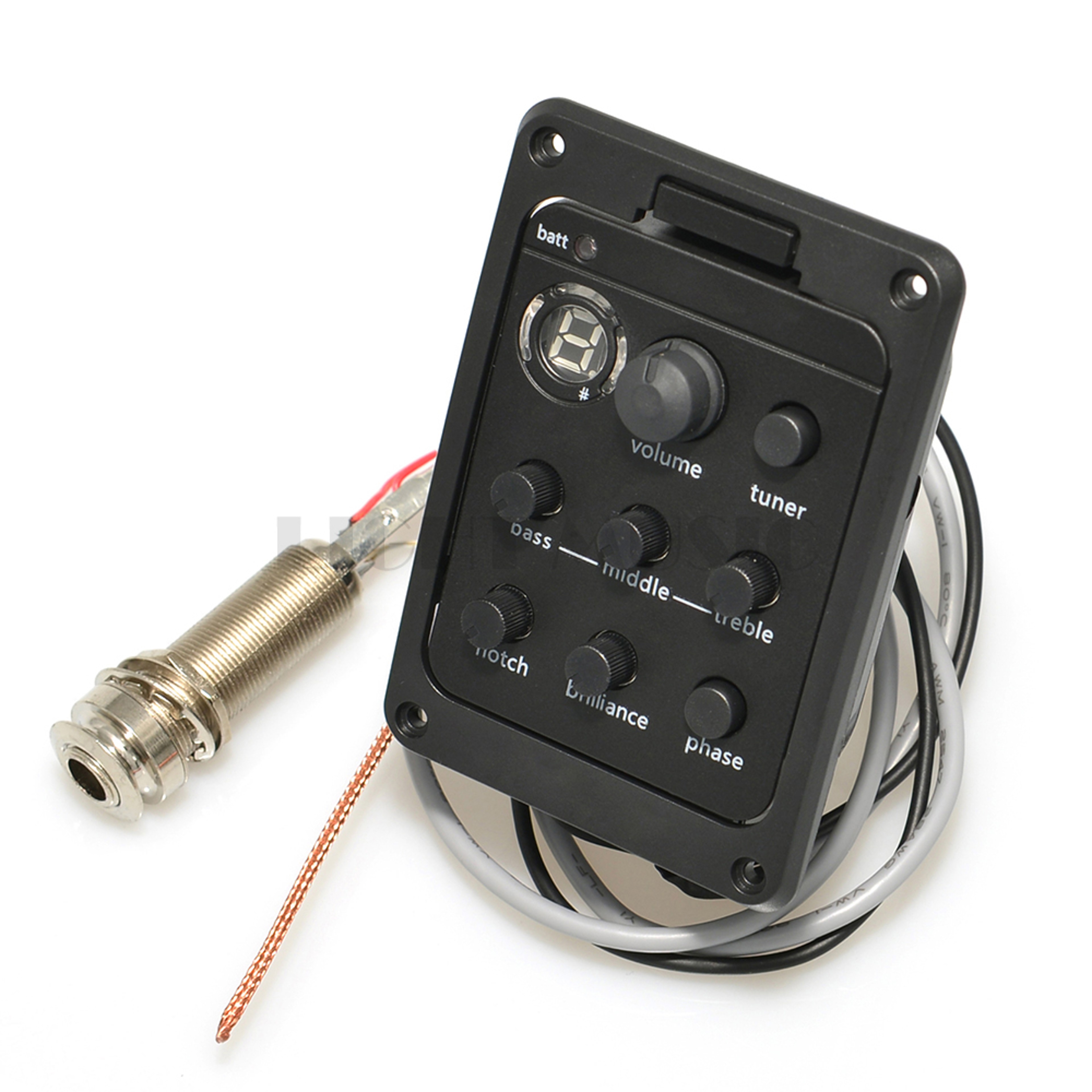 Presys 301 4 Band Acoustic Guitar Pickup with Tuner, Mic Blend Preamp, EQ, Soft Piezo, Beat Board – view 9