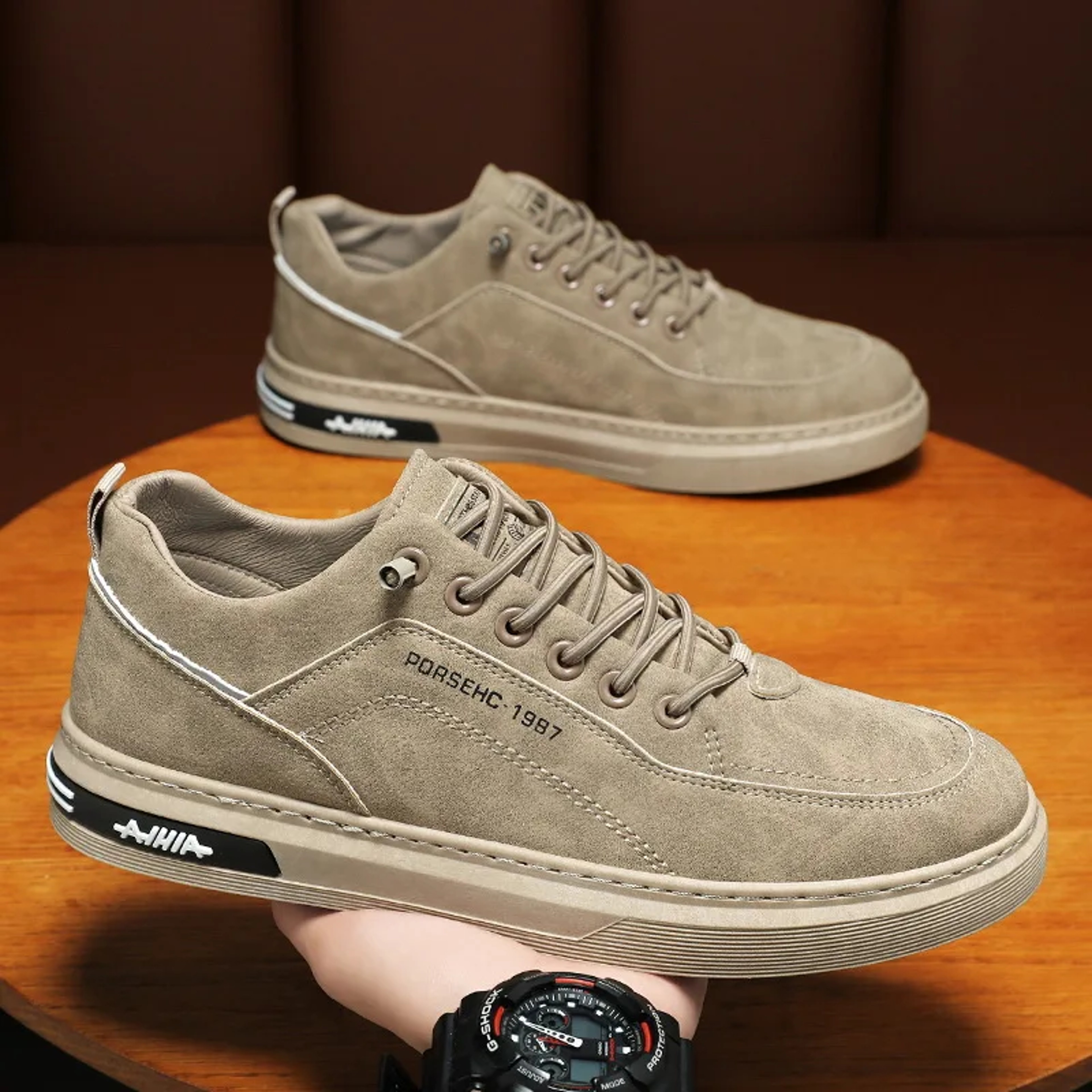 Autumn Mens New Breathable Work Safety Shoes, Trendy Casual Sports Shoes for Motorcycle Riders, Board Shoe Enthusiast – view 3