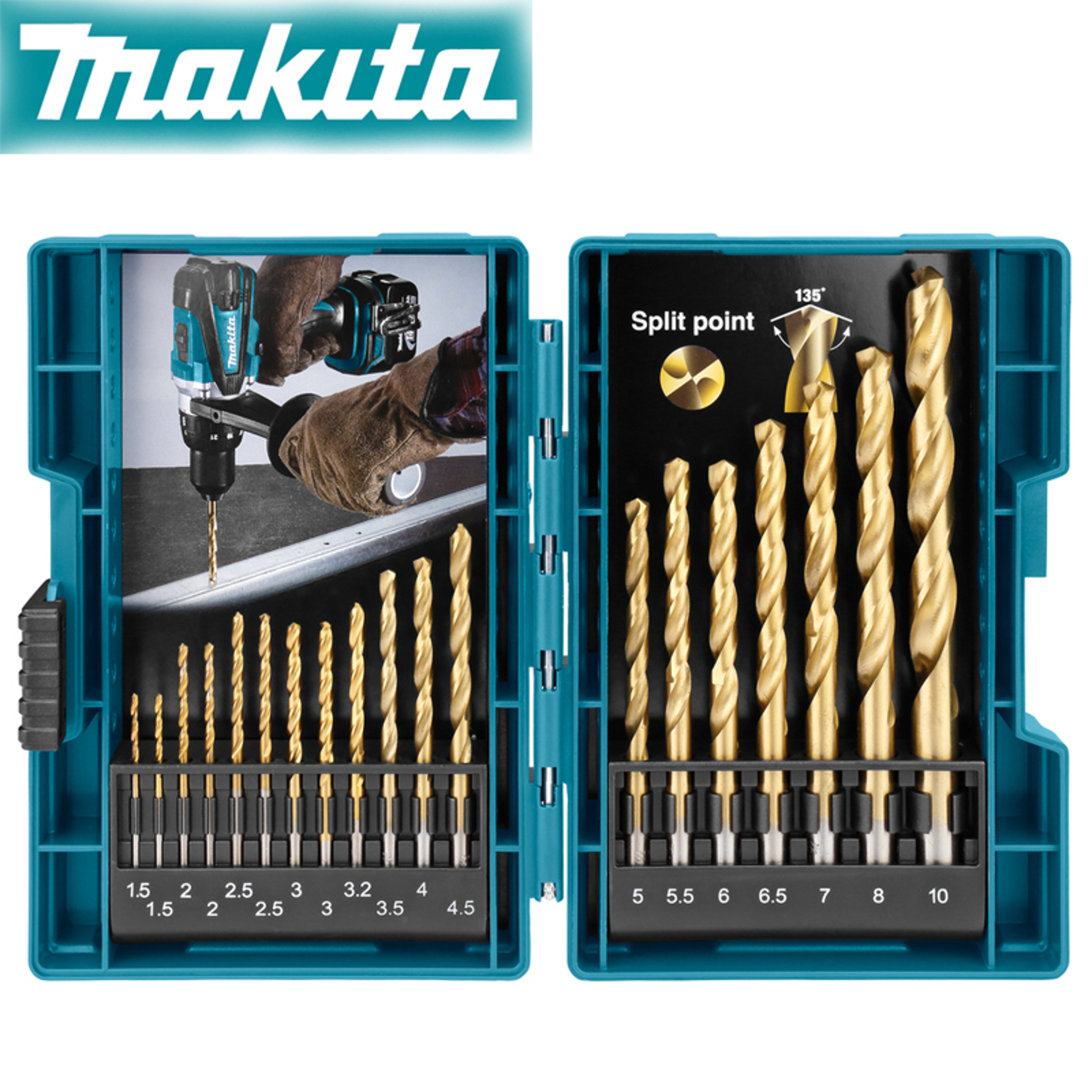 Makita Impact Electric Screwdriver Bits Set, Drill Head Sleeve, Batch Head Set Durable Tools Part – view 2