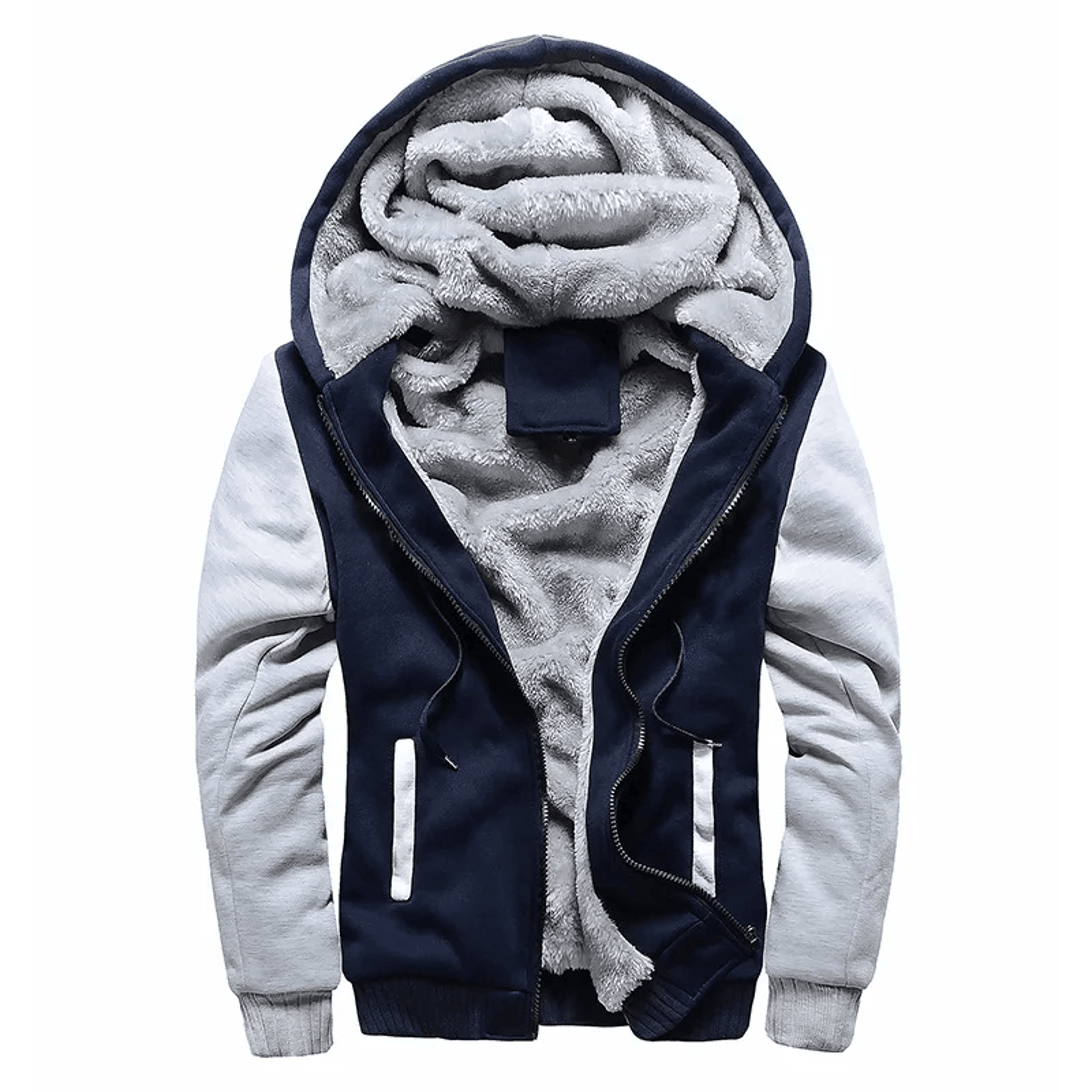 Winter Camo Jacket For Men Thick FleeceLined Hooded Coat Long Sleeve Casual Streetwear Jacket For C 3