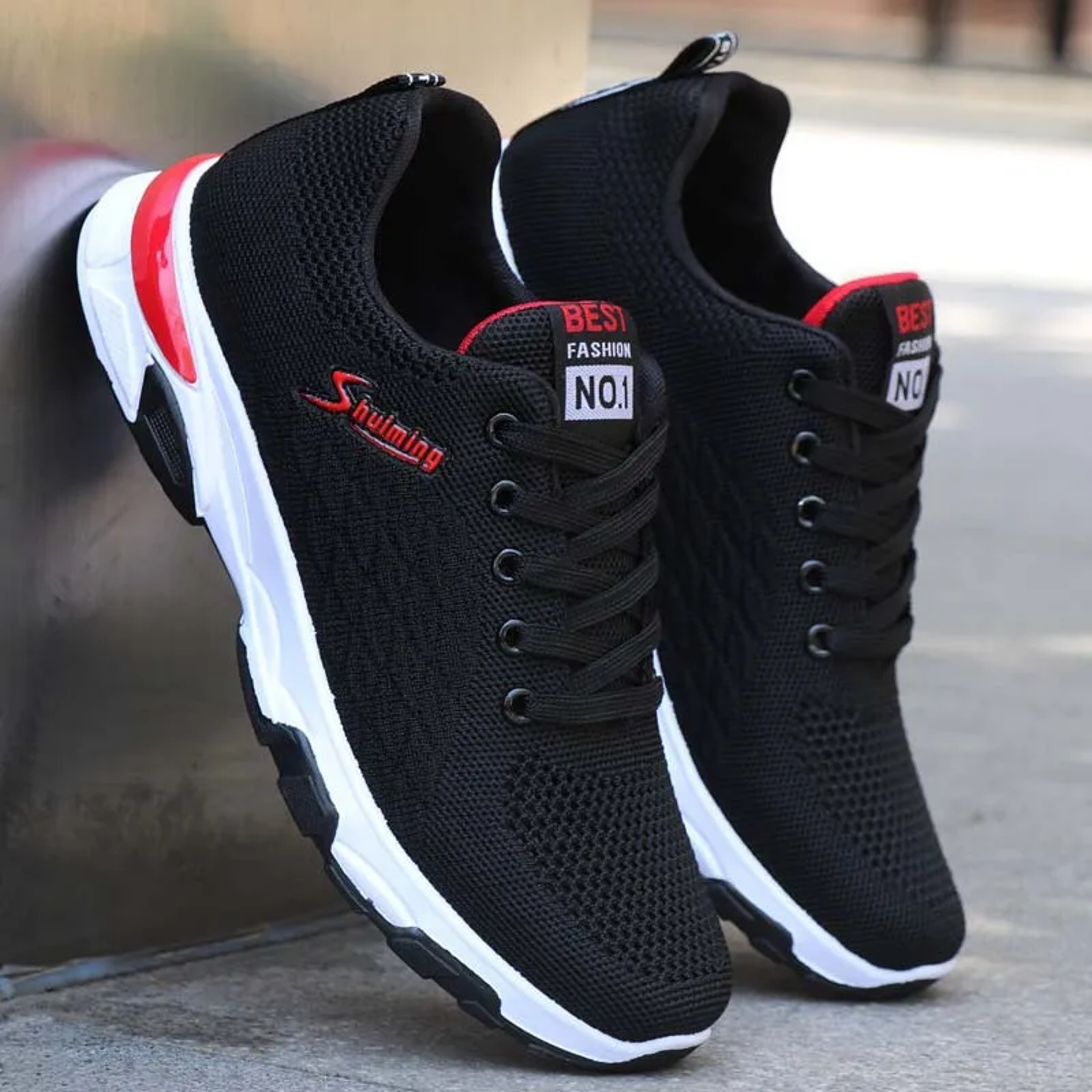 Mens Fashionable Sports Shoes Breathable Running  Walking Shoes For Outdoor Training  Casual Wear 4