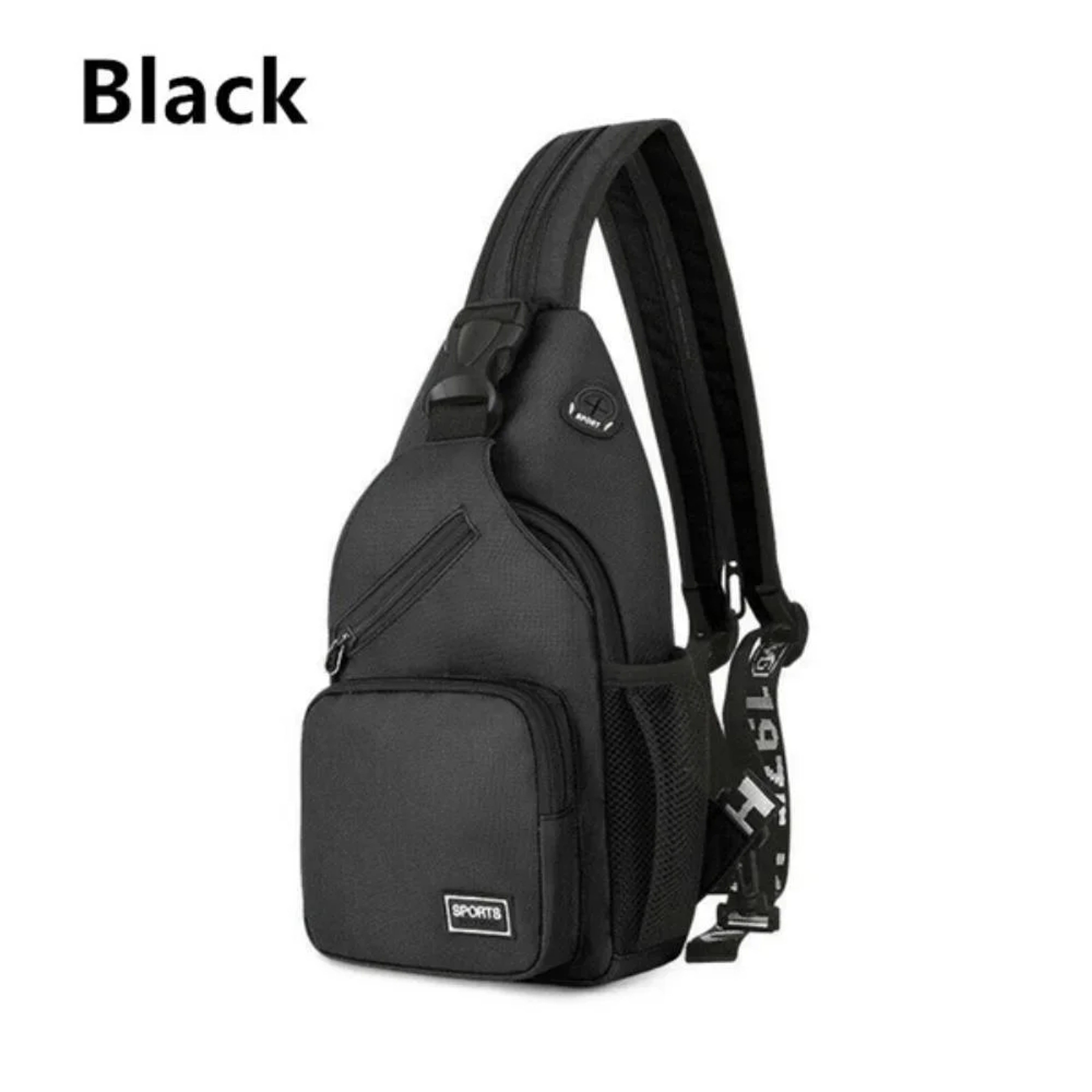 Unisex Messenger Shoulder Bag, Multi-functional Travel Backpack with Headphone Hole, Chest Bag for Men & Women – view 7