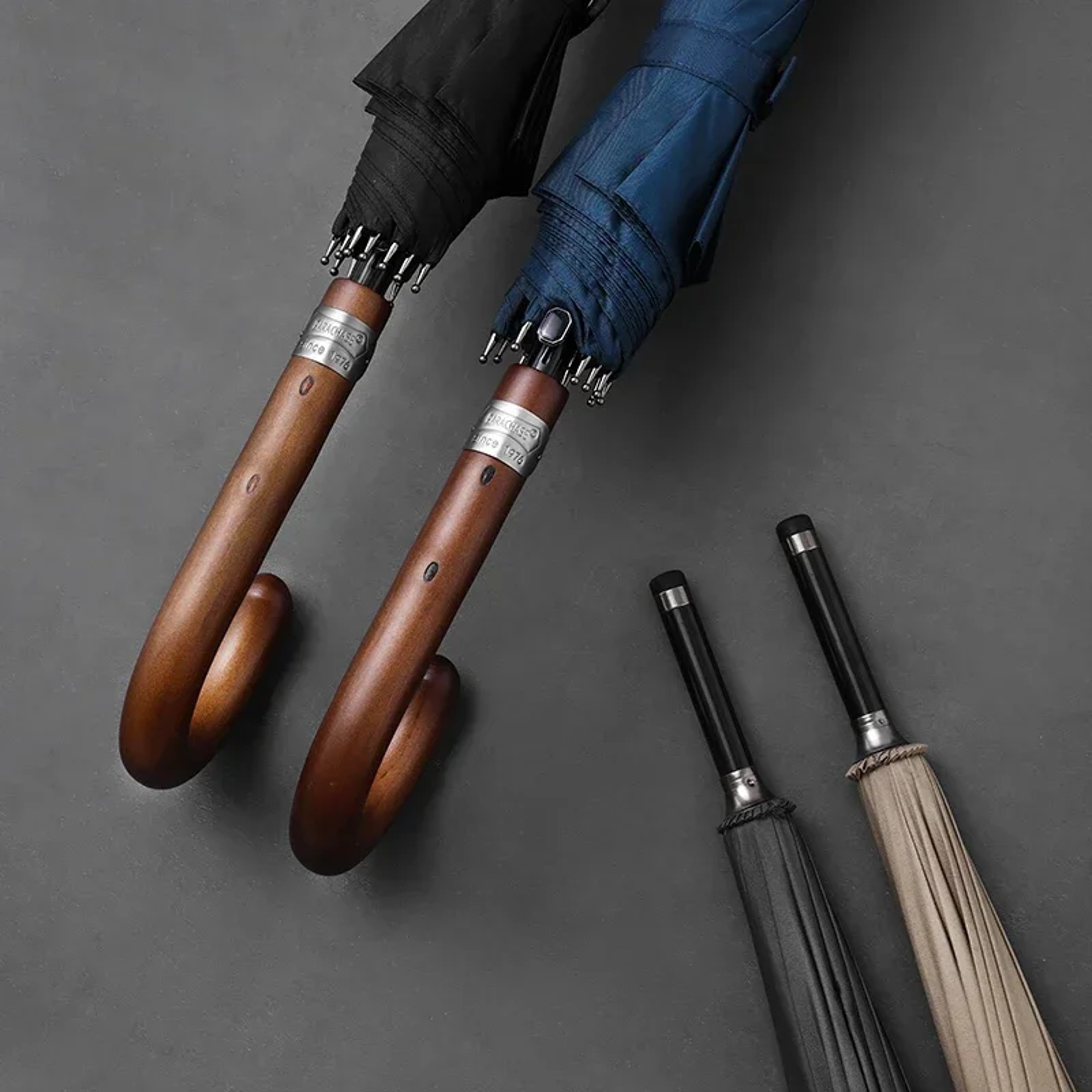 Parachase Wooden Long Umbrella for Men, Big Size Windproof Golf Umbrella with Designer Handle for Heavy Rain Outdoor Use – view 4