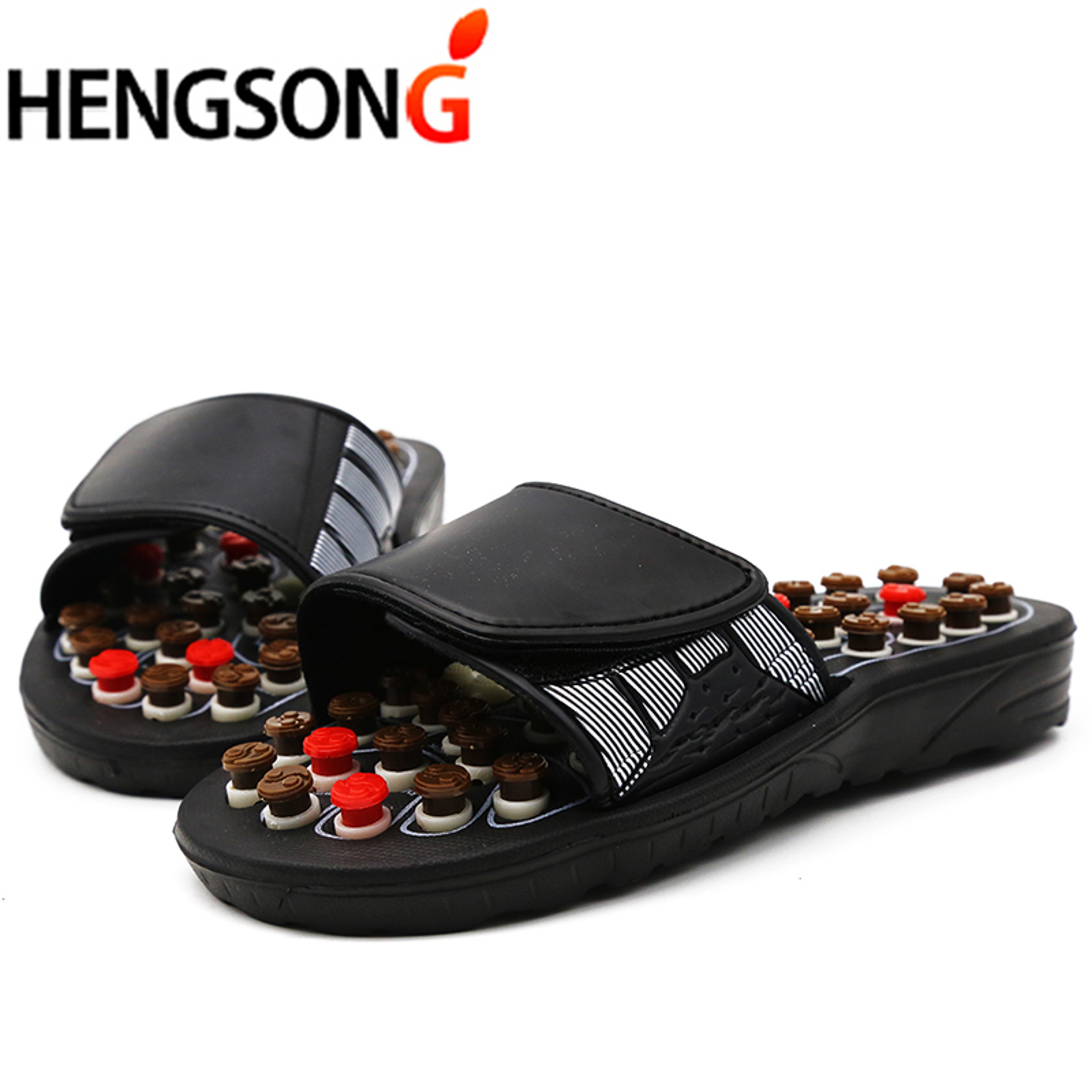 Unisex Acupoint Massage Slippers Sandals for Men, Women Chinese Acupressure Therapy Medical Rotating Foot Massager Shoes – view 4