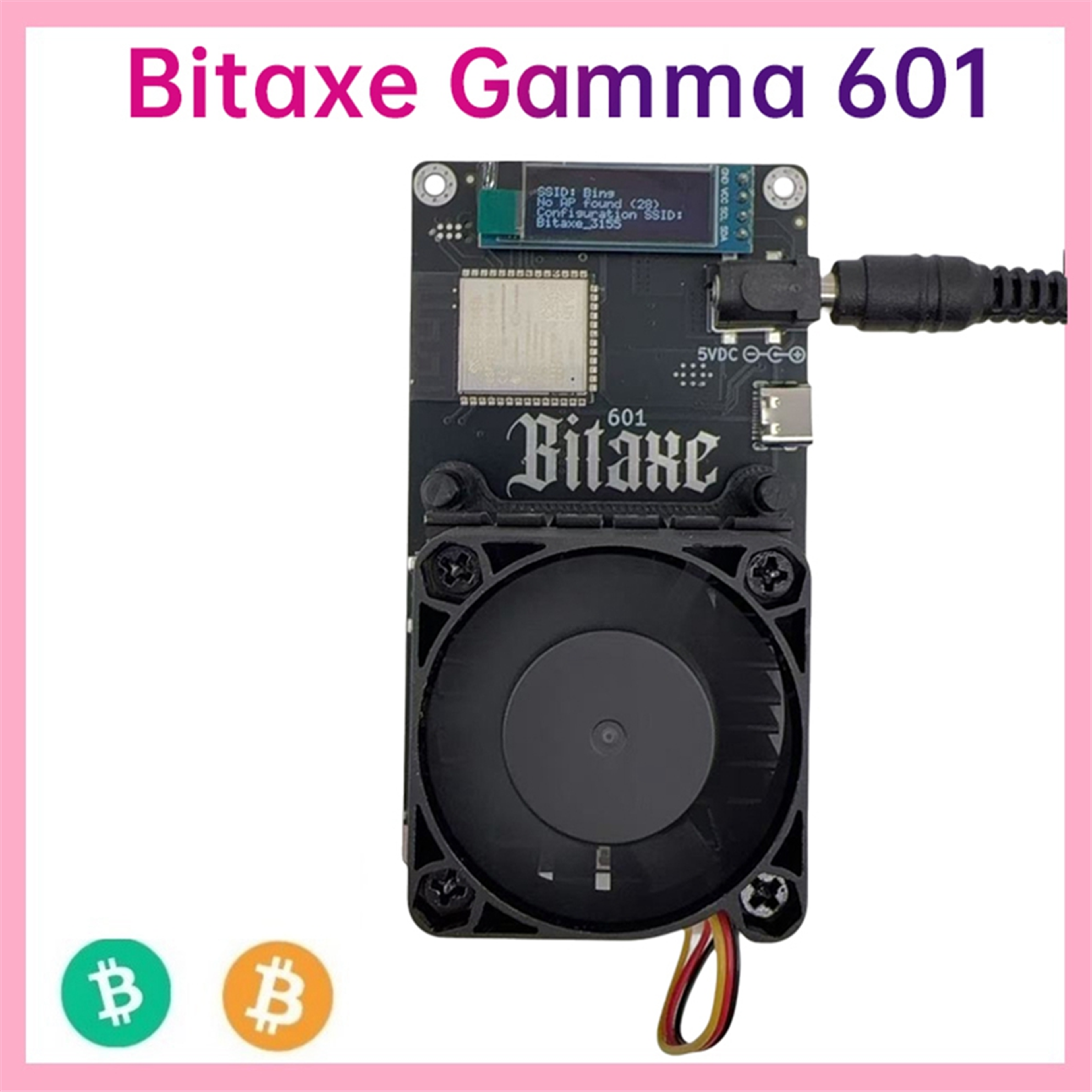Bitaxe Gamma 601, 1.2TH/S BTC Solo Miner with BM1370 Chip, 18-22W – view 2